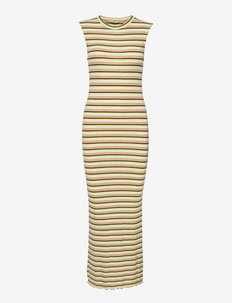 5x5 Stripe Polly Dress - sukienki letnie - 5x5 stripe croissant