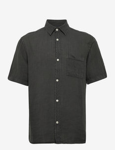 Dyed Linen Slavko Shirt S/S - basic shirts - unexplored