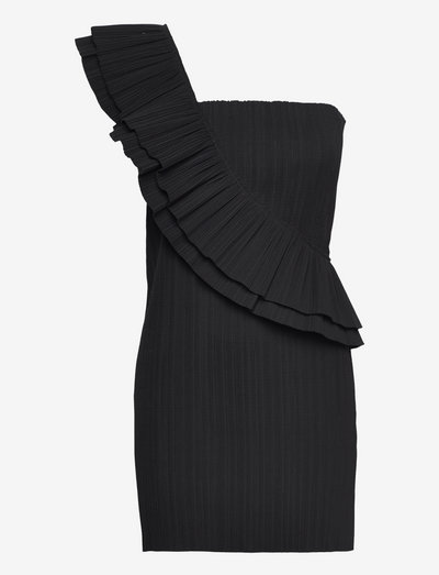 Paper Pleat Boxberg Dress - bodycon kleitas - black