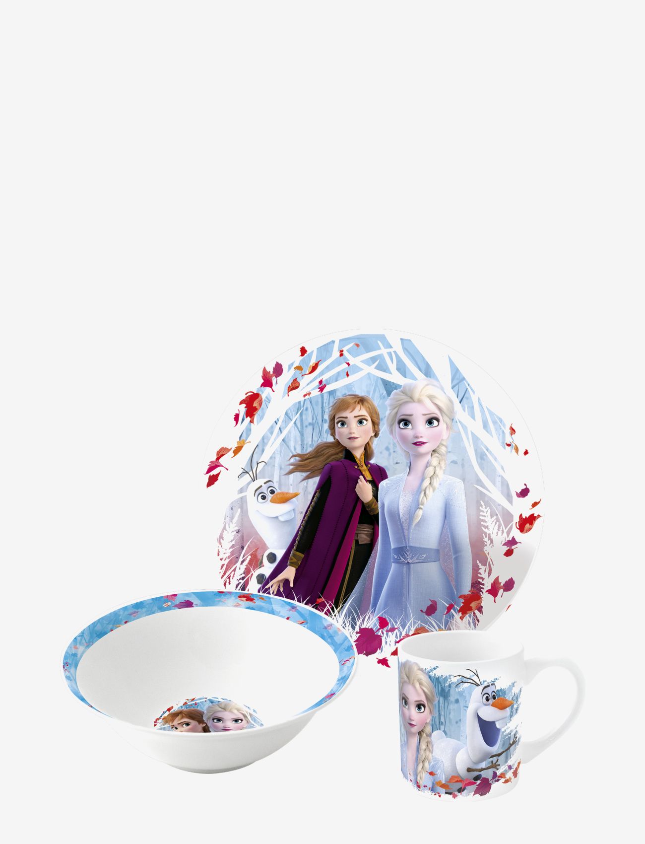 Magic Store - Disney Frozen  3 pcs offset snack set, ceramic - trauku komplekti - multi coloured - 1