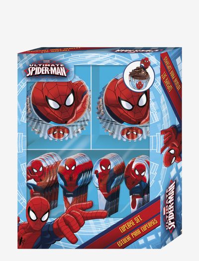 SpiderMan Bakery Cupcake -set with toppers - mafinu formiņas - multi coloured