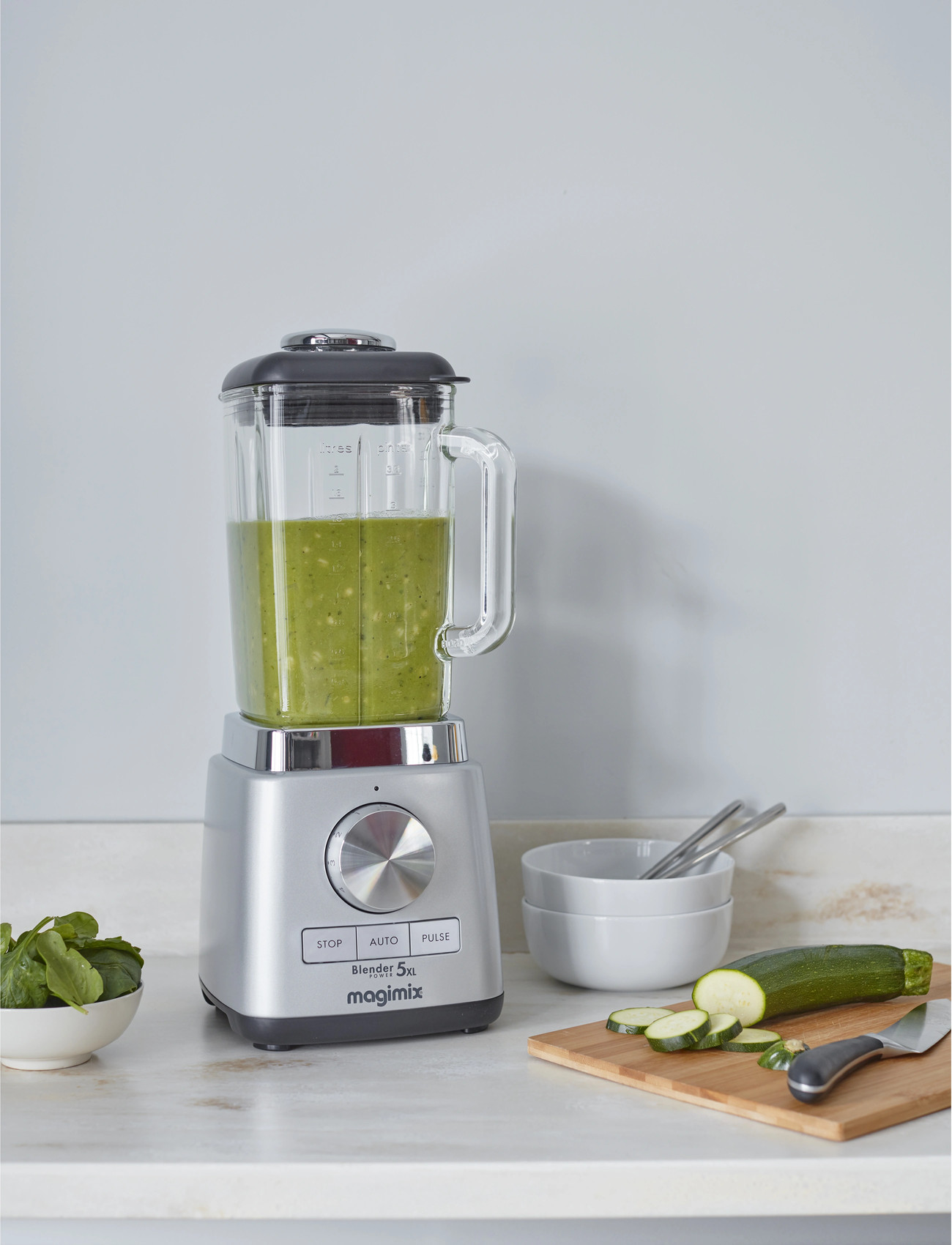 Magimix Blender Power 5 Xl 1500 Watt, 2 LITER x 18, Silver, Køkkenmaskiner > Mixere Og Blendere, Unisex