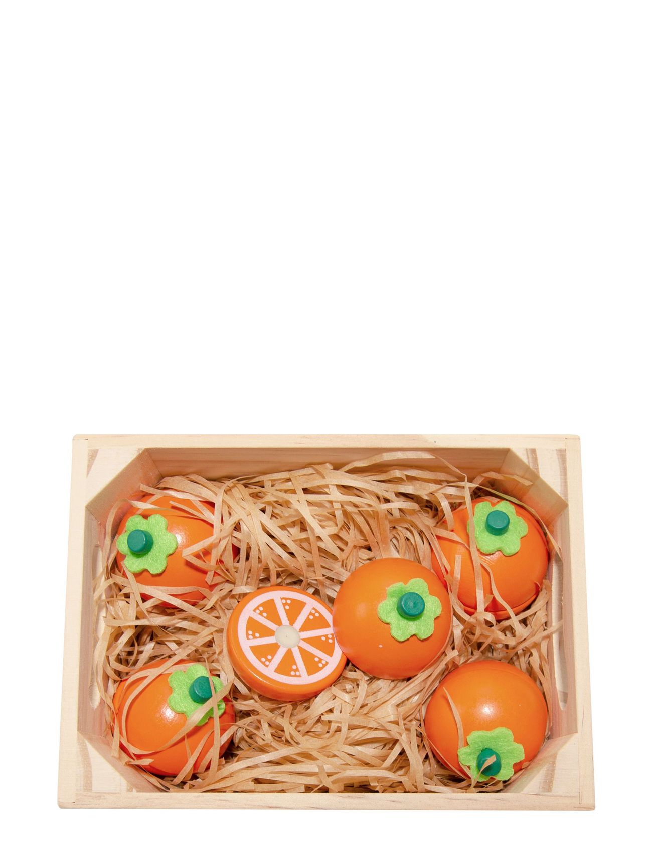 5 Oranges With Magnet In A Box Toys Toy Kitchen & Accessories Toy Food & Cakes Orange Magni Toys