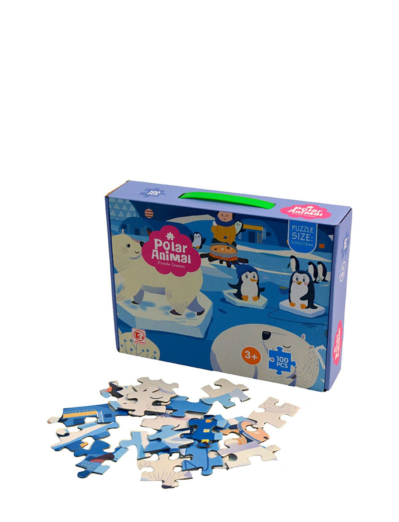 Puzzle "Penguins", 100 Pcs Toys Puzzles And Games Puzzles Classic Puzzles Multi/patterned Magni Toys