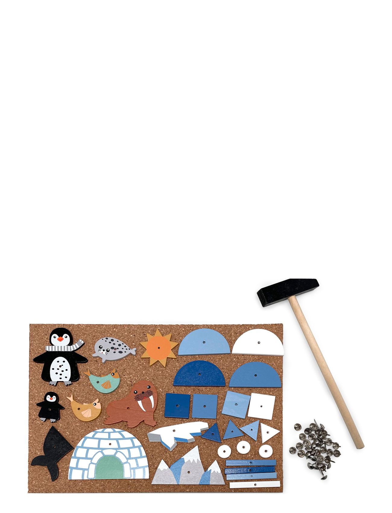 Hammer Mosaic With Penguin Toys Creativity Drawing & Crafts Craft Craft Sets Multi/patterned Magni Toys