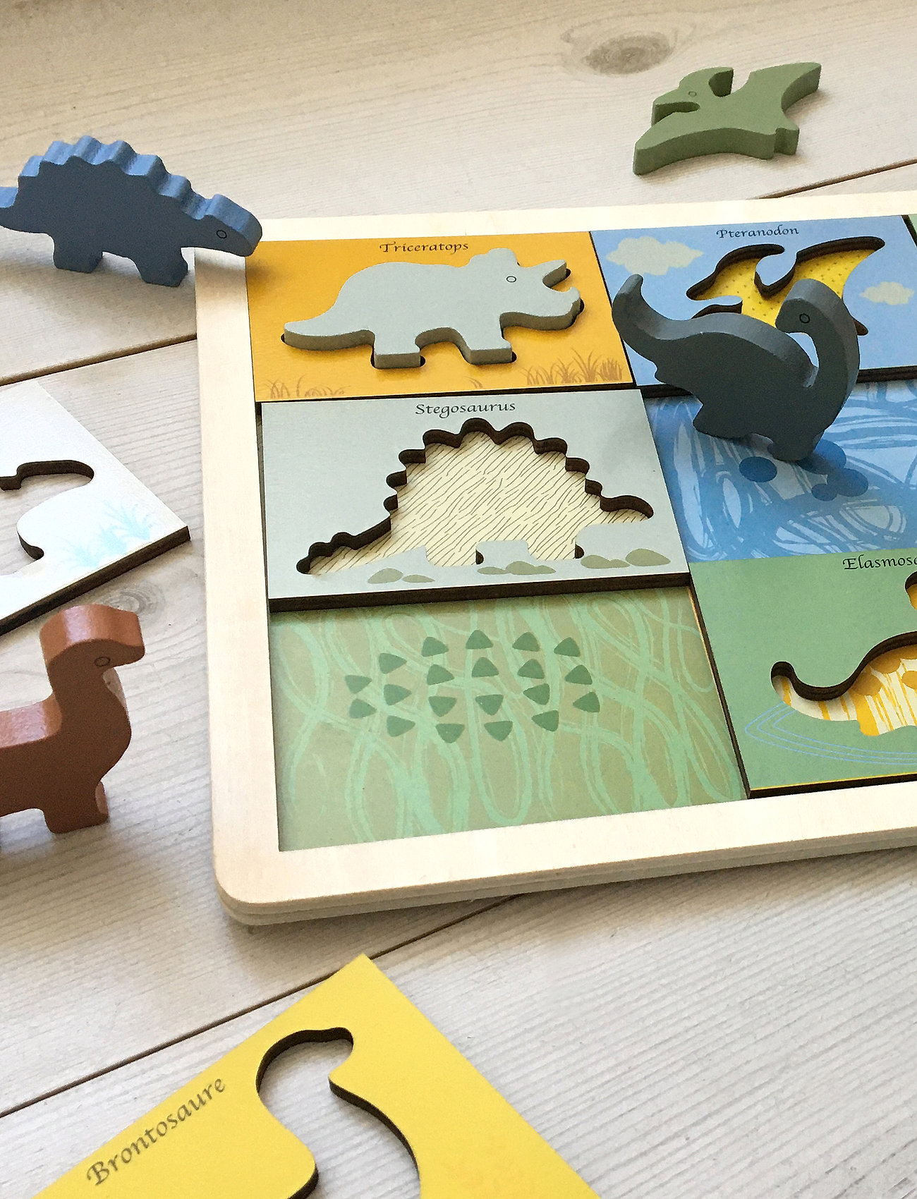 Magni Toys Dino Puzzle In Fsc Wood - Palapelit & pelit 
