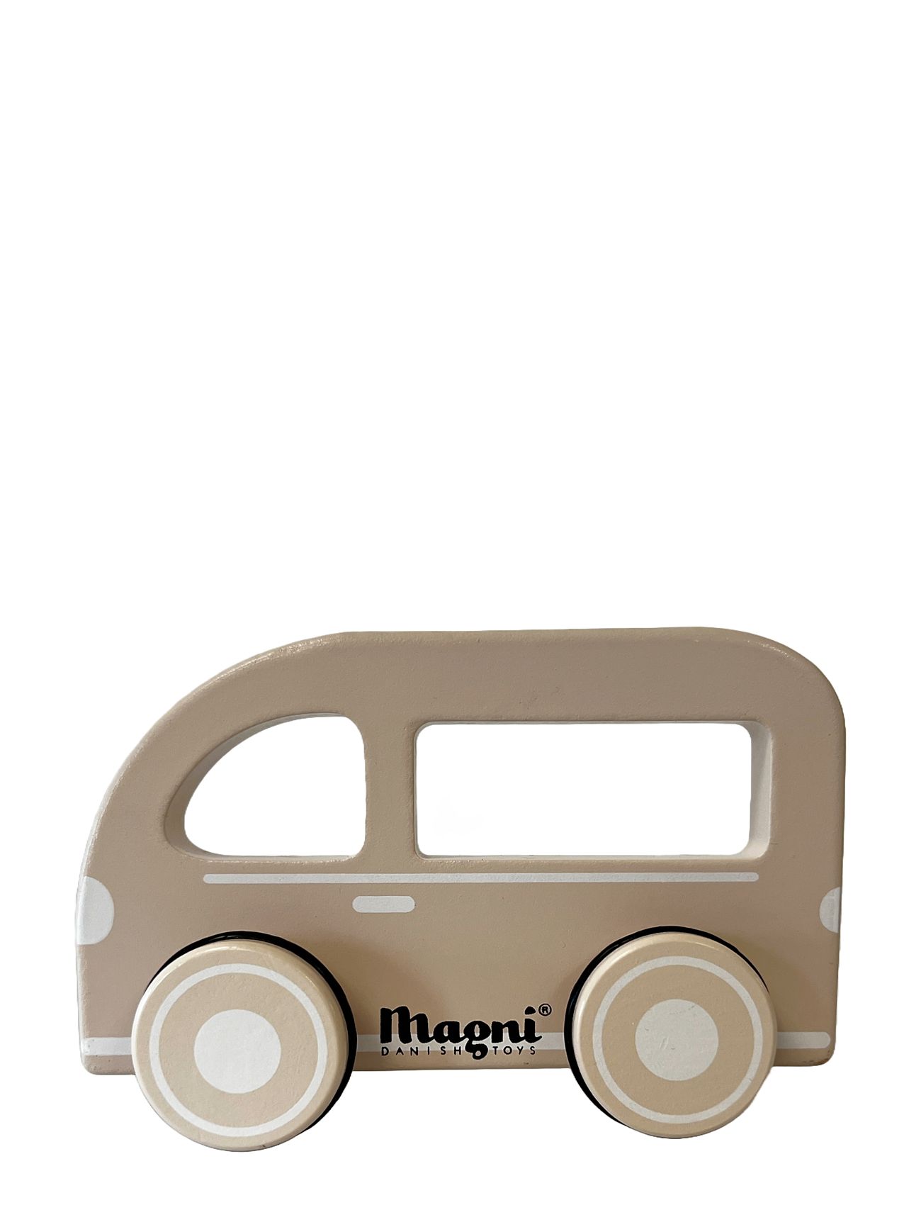 Hand Car Bus, Fsc Wood 100% Toys Playsets & Action Figures Wooden Figures Beige Magni Toys