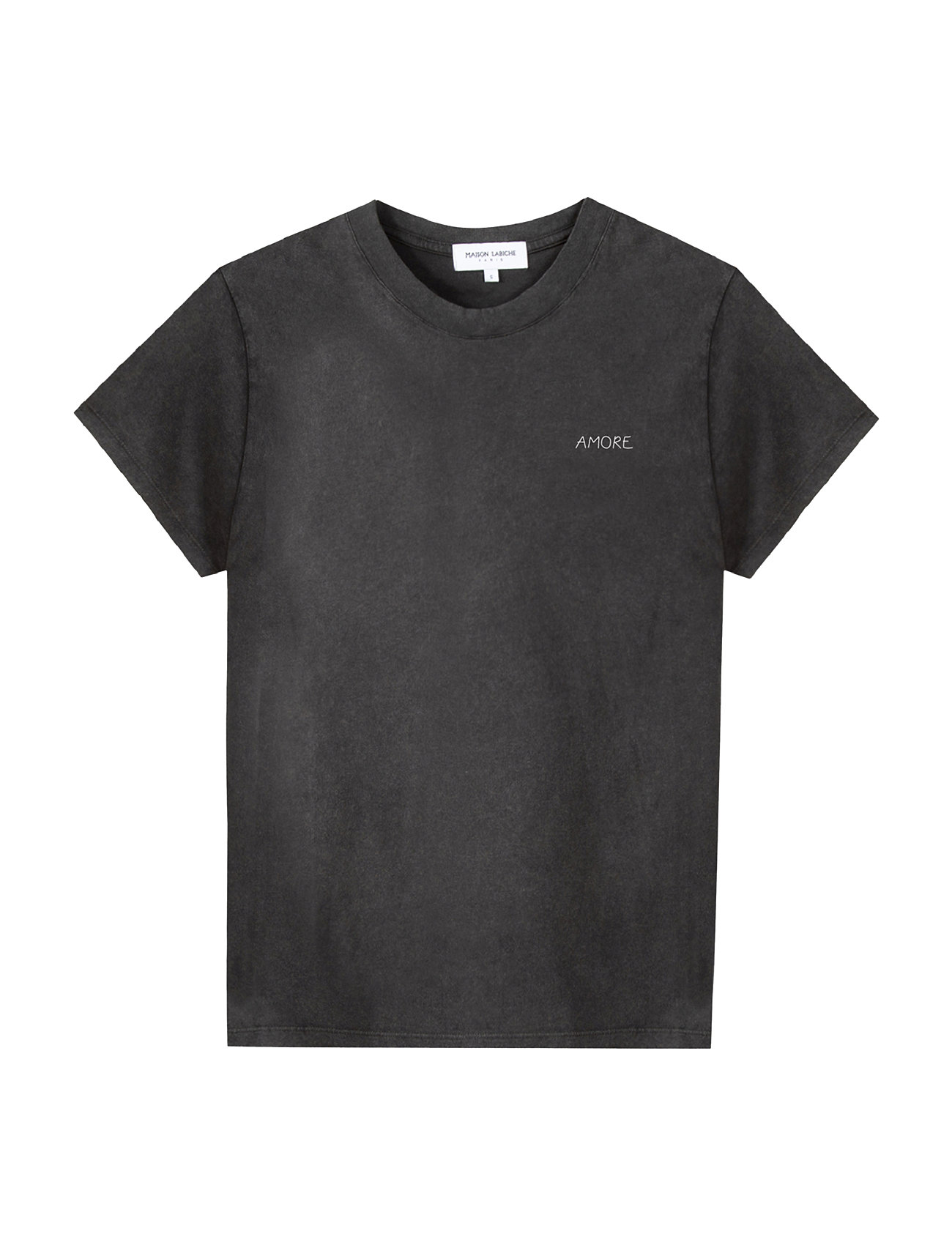 Popincourt Amore /Gots Designers T-shirts Short-sleeved Black Maison Labiche Paris