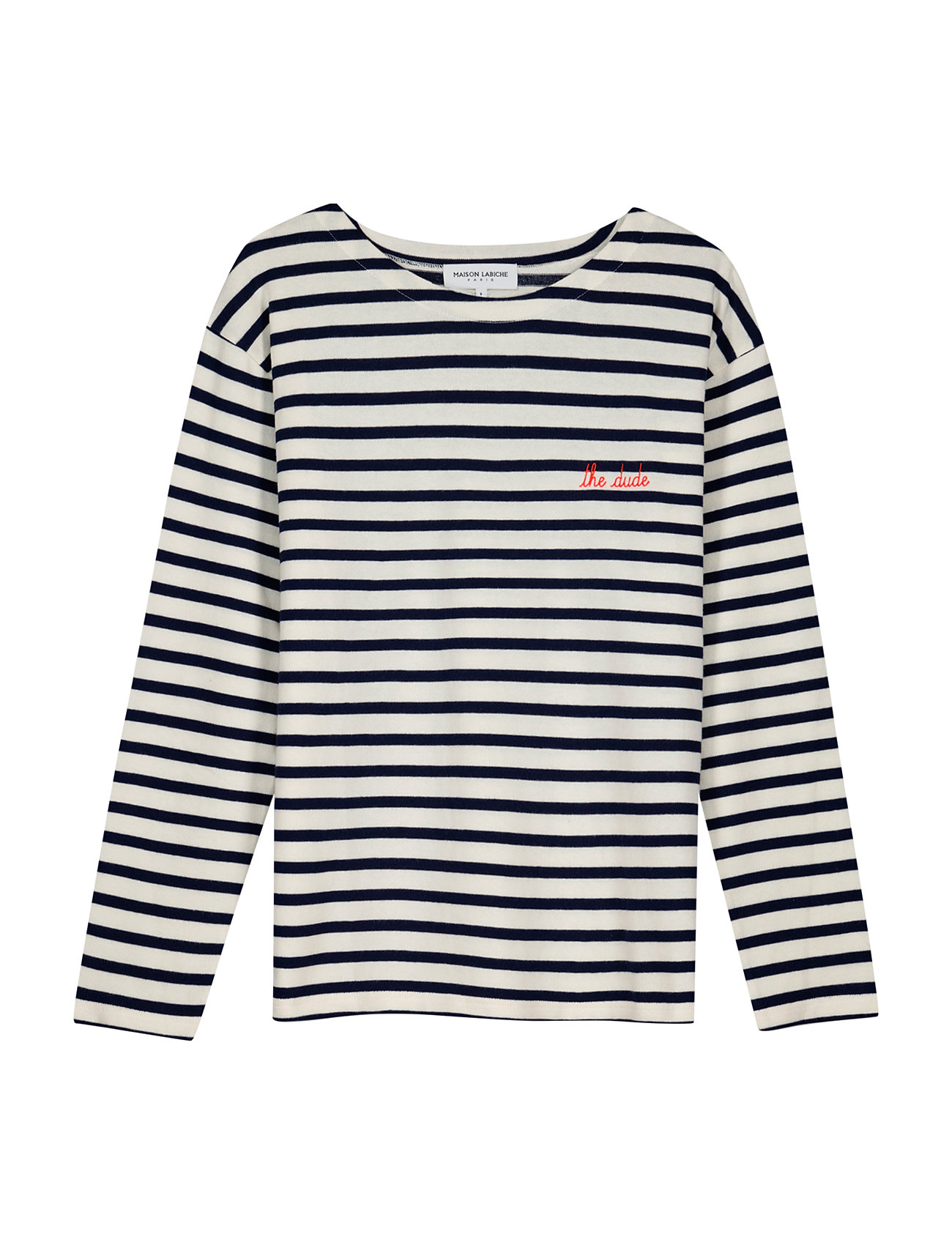 Colombier Ls The Dude/Gots Designers T-shirts Long-sleeved Navy Maison Labiche Paris