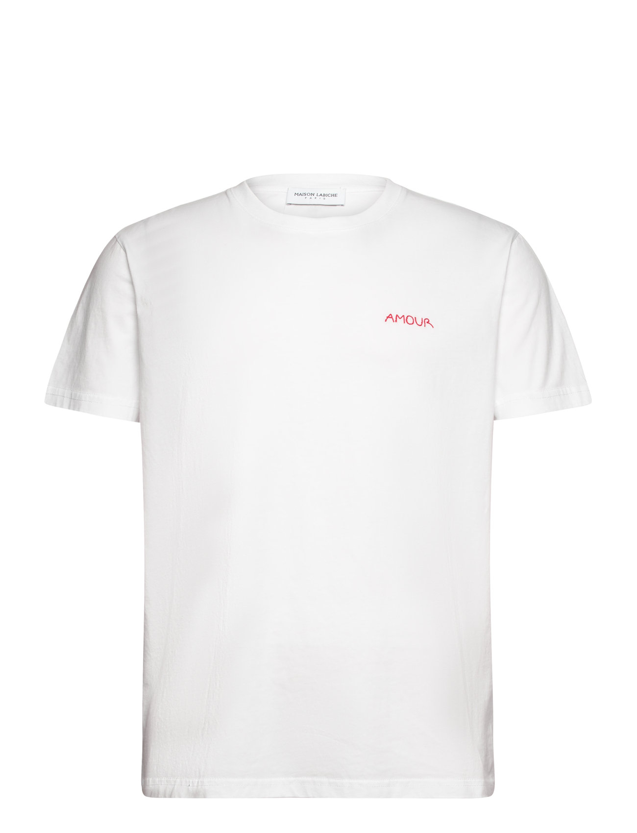 Popincourt Amour /Gots Designers T-shirts Short-sleeved White Maison Labiche Paris