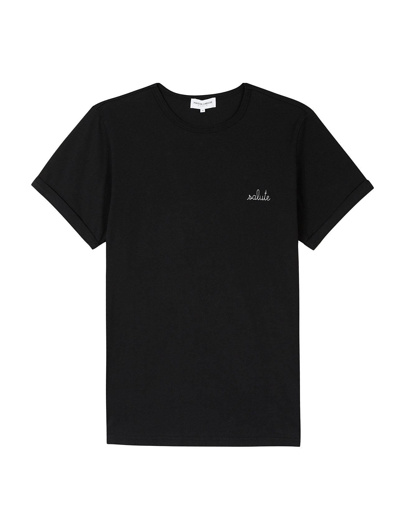 Poitou Salute/Gots Designers T-shirts Short-sleeved Black Maison Labiche Paris