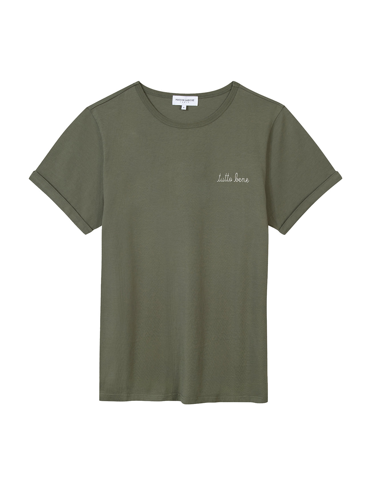 Poitou Tutto Bene/Gots Designers T-shirts Short-sleeved Khaki Green Maison Labiche Paris