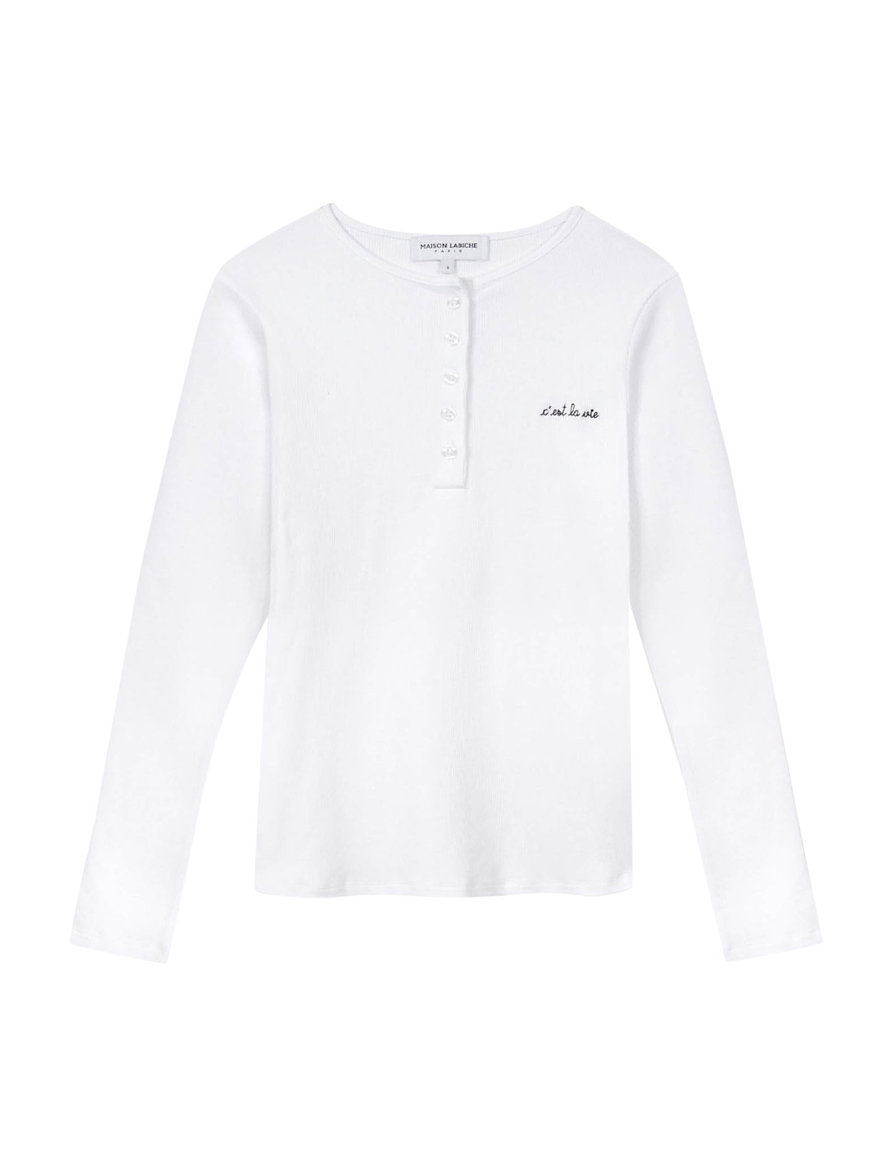 Marette C'est La Vie/Gots Tops T-shirts & Tops Long-sleeved White Maison Labiche Paris