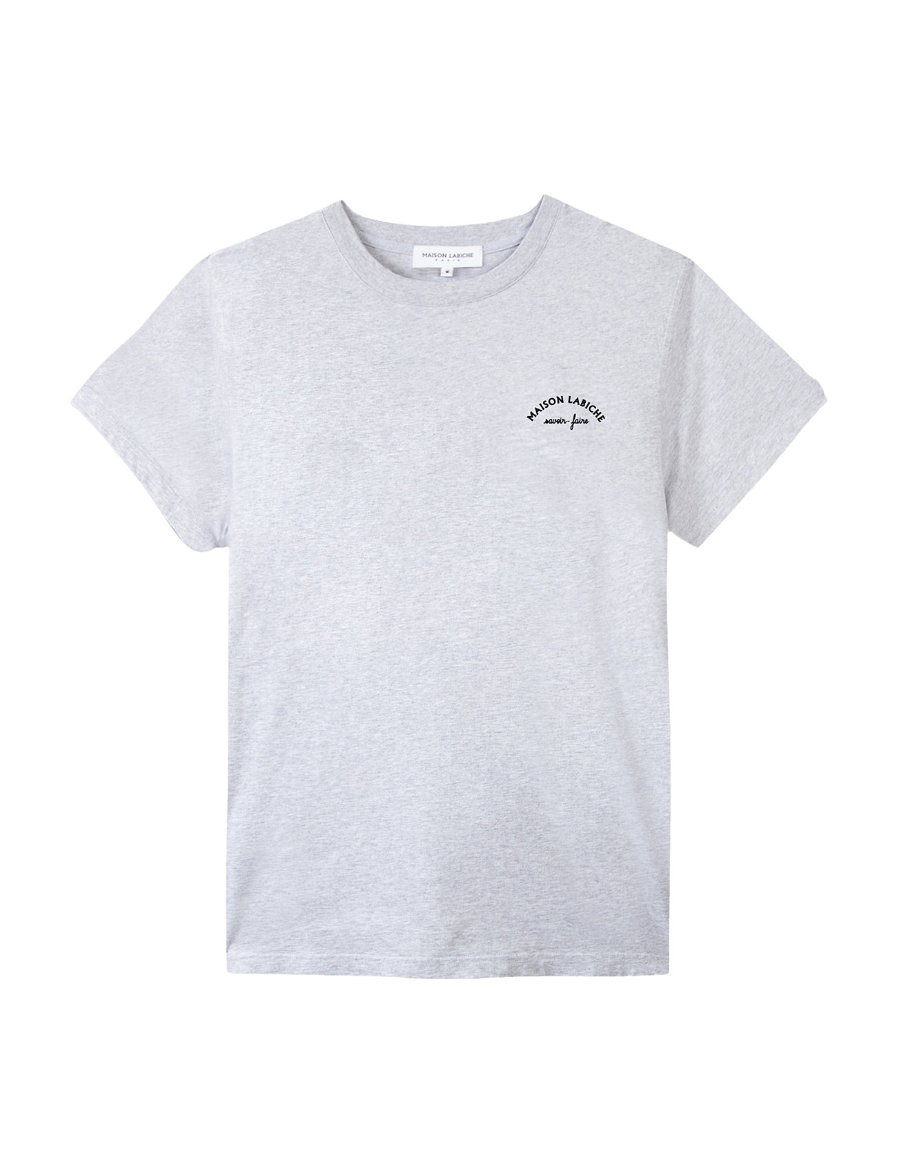 Popin Mini Manufacture/Gots Designers T-shirts Short-sleeved Grey Maison Labiche Paris