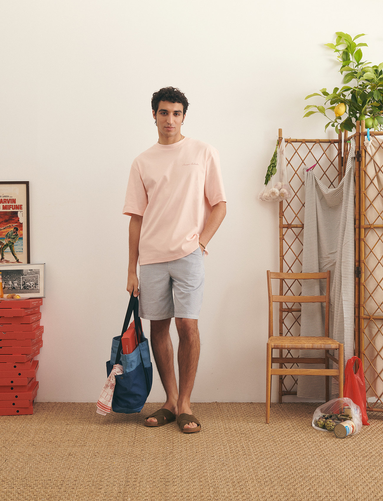 Maison Labiche Tesson Pants, 31, Blue, Shorts > Afslappet, Herre