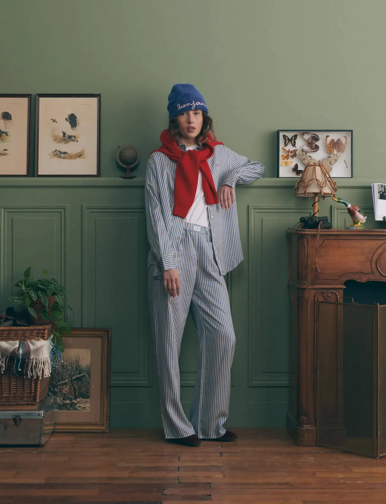 Maison Labiche Dewet Amour, M, Blue, Skjorter > Langærmede, Dame