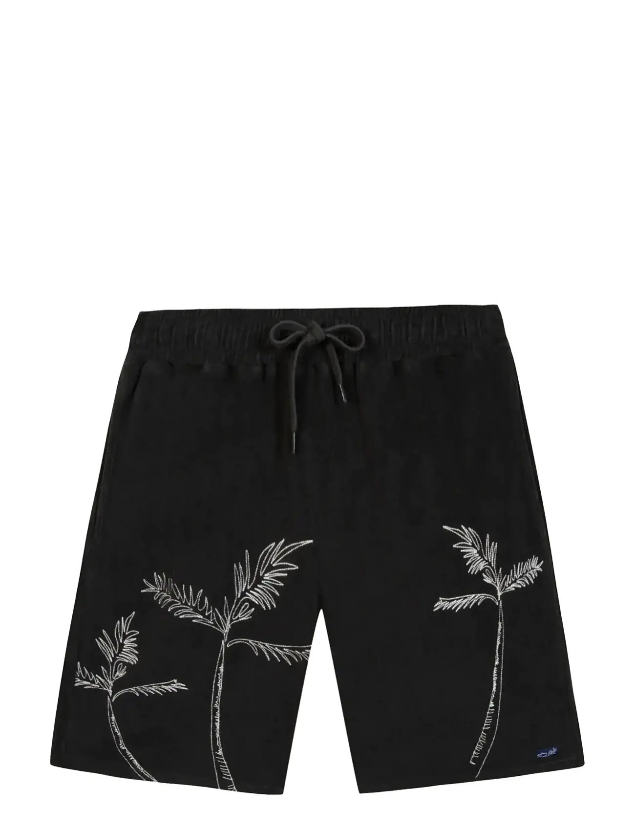 Maison Labiche Duperre Palm Tree, L, Black, Shorts > Afslappede Shorts, Herre