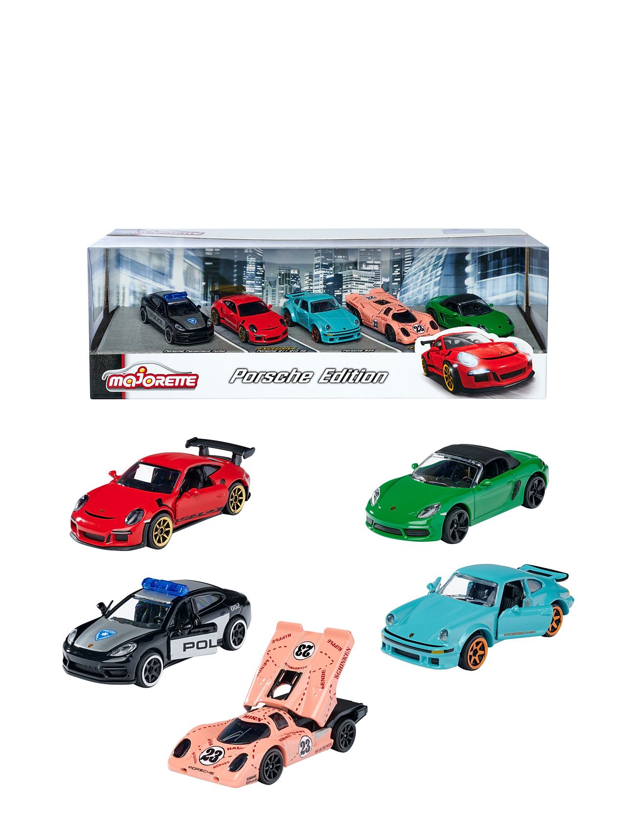 Porsche 5 Pieces Giftpack Toys Toy Cars & Vehicles Toy Cars Multi/mönstrad Majorette