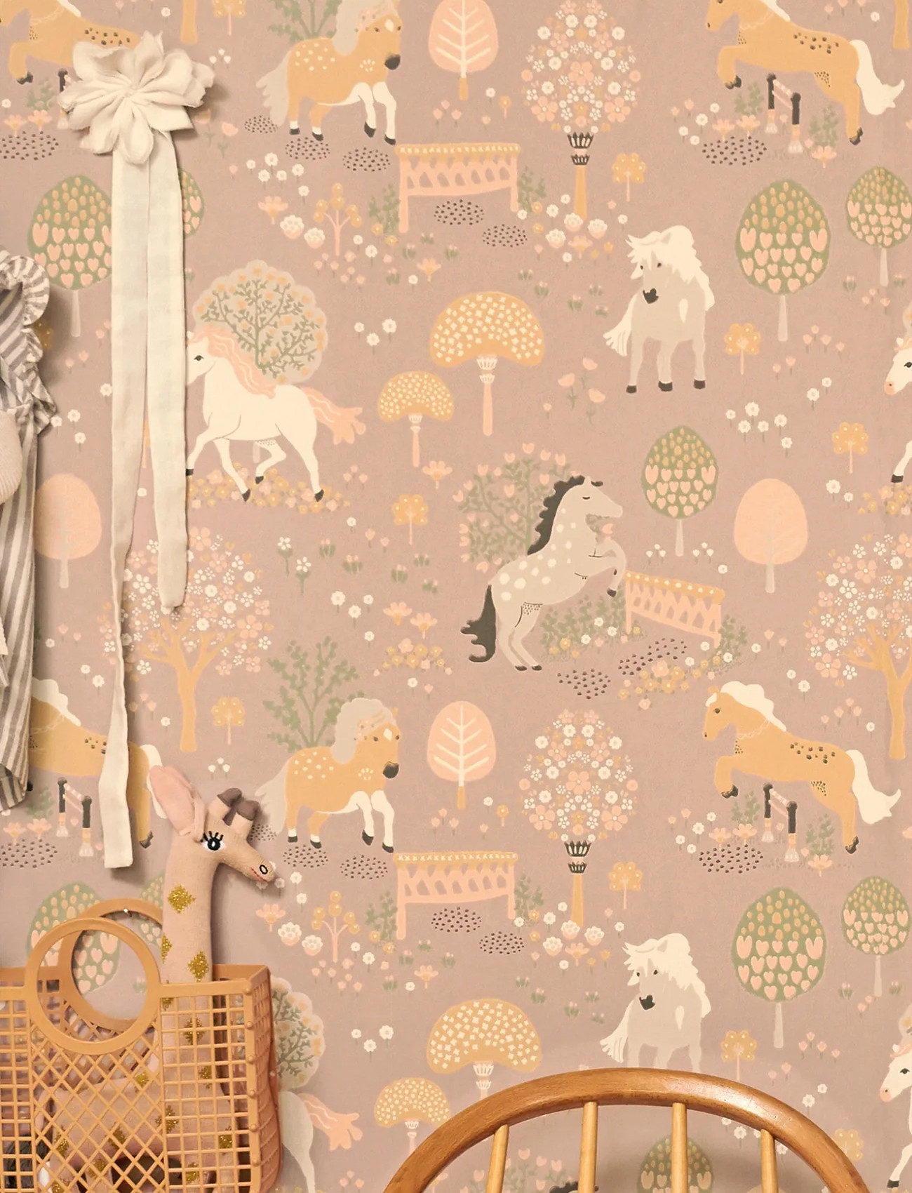 Majvillan Wallpaper My Sweet Pony, 1005X53, Purple, Dekorativt Tilbehør-Detaljer > Vægdekoration, Unisex