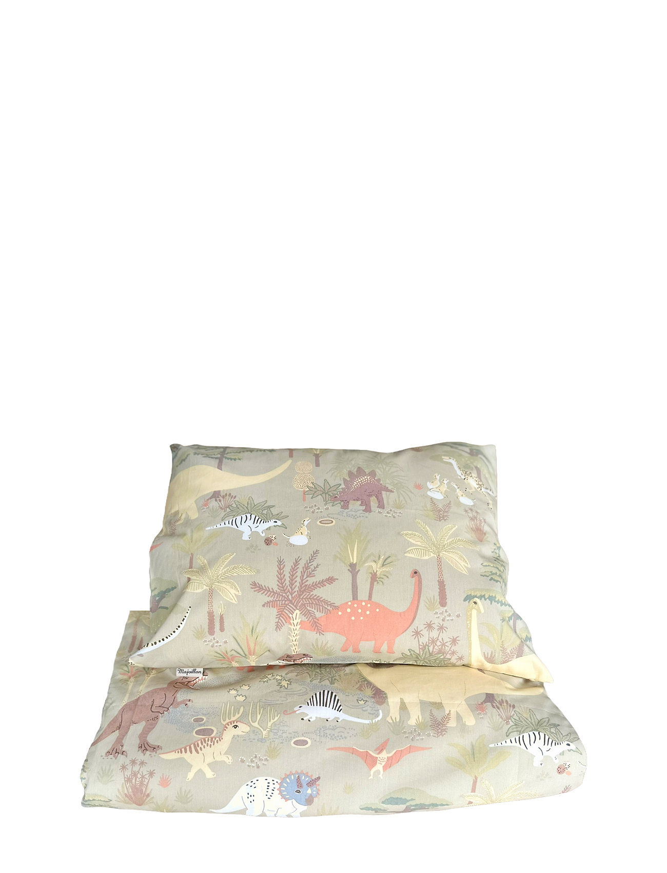 Majvillan Dinosaur Vibes Green Single Bed Set 150X210 Cm Grön