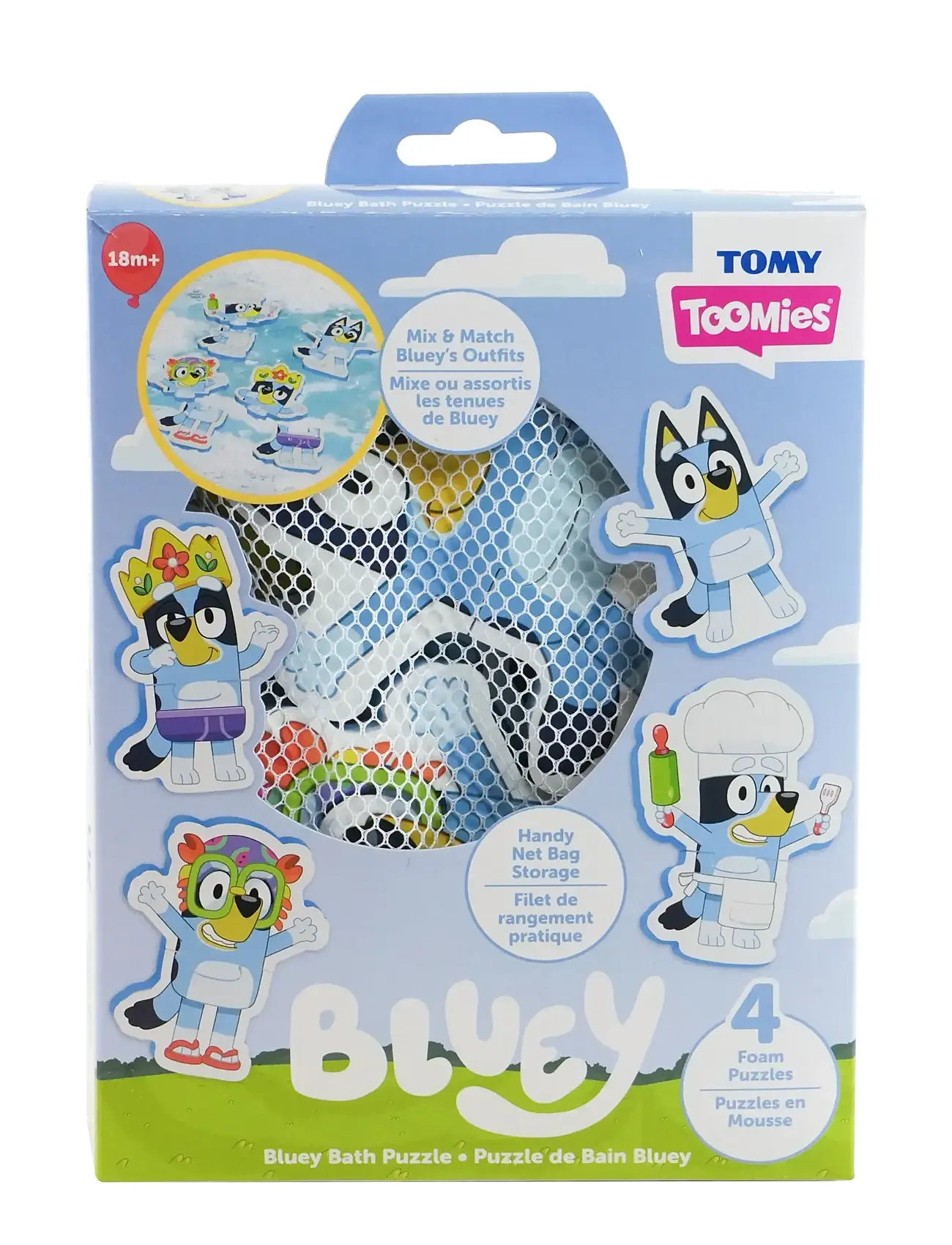 MAKI Toomies Bluey Bath Puzzle, One Size, Blue, Bath & Water Legetøj > Bath Legetøj, Børn
