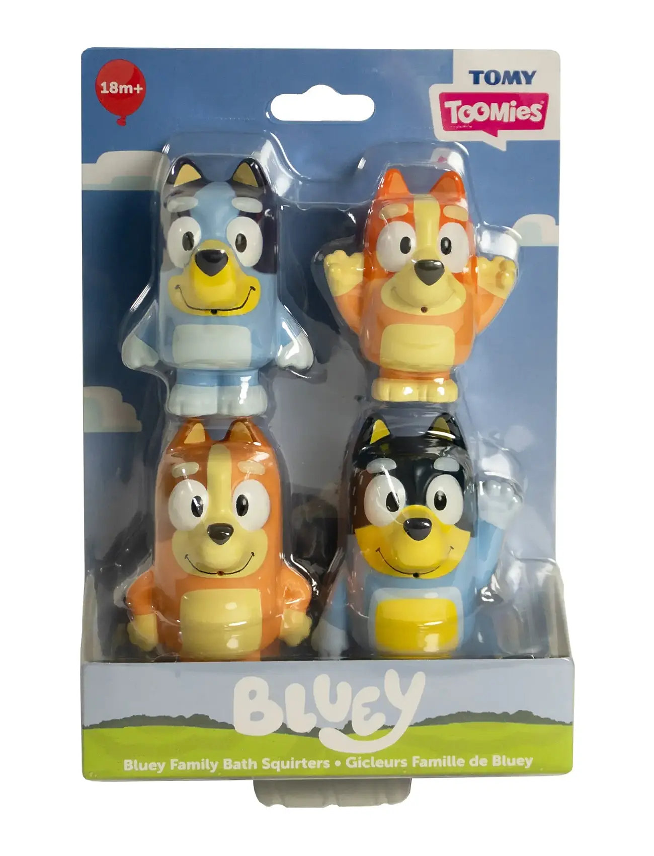 MAKI Toomies Bluey Squirter 4-Pack, One Size, Blue, Bath & Water Legetøj > Bath Legetøj, Børn