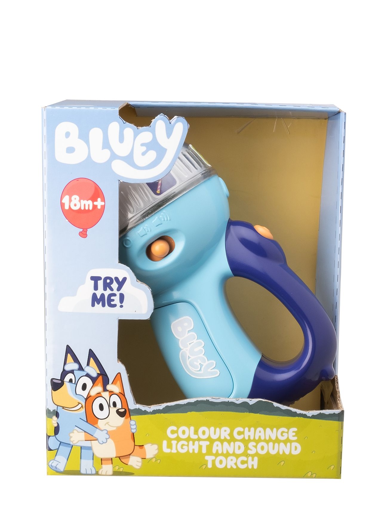 Bluey Bluey's Colour Change Light And Sound Torch Multi/patterned