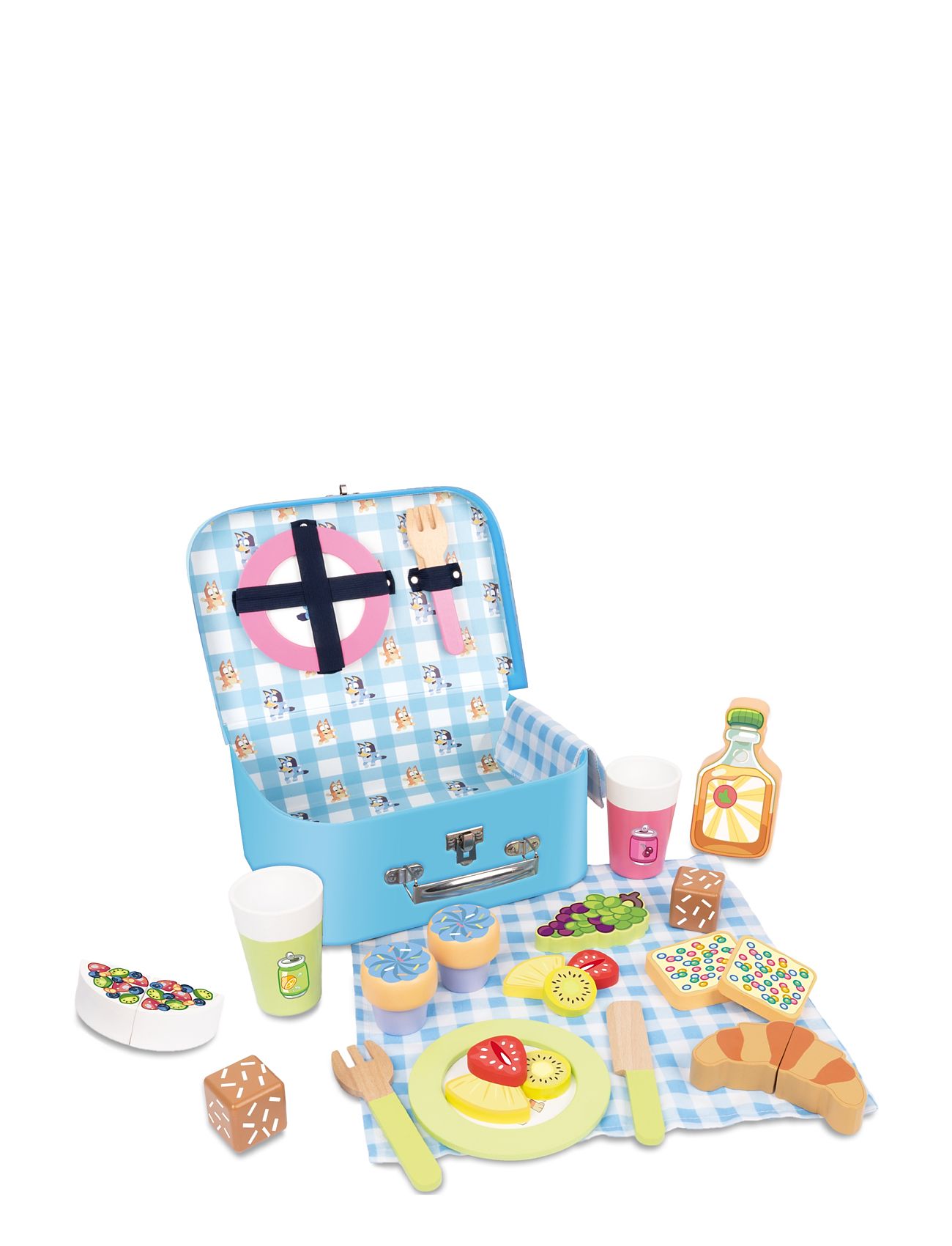 Bluey Bluey Picnic Set, One Size, Multi/patterned, Legetøjskøkken Og Tilbehør > Legetøjsmad Og -Kager, Børn