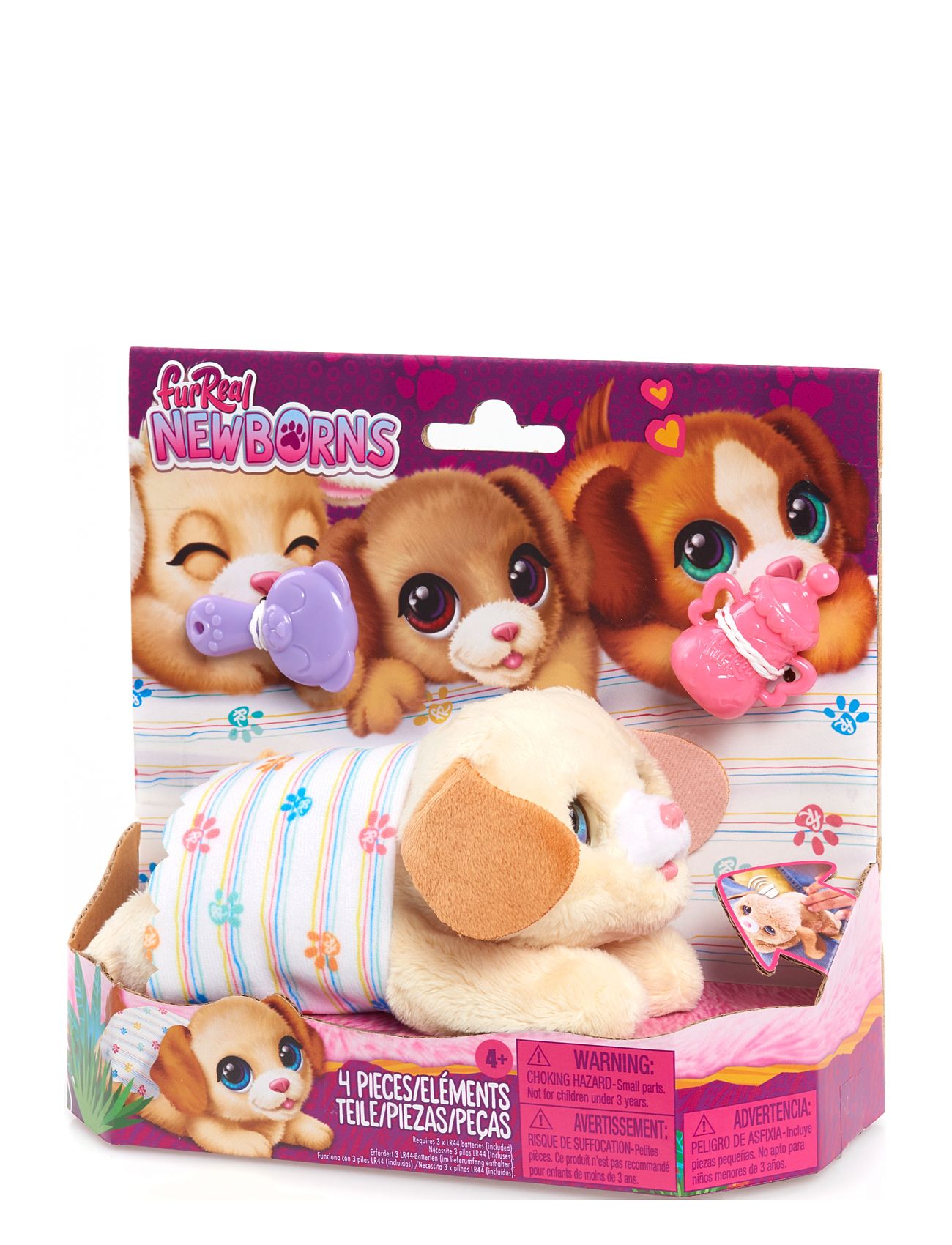 Furreal Newborns 15 Cm - Puppy Toys Interactive Animals & Robots Interactive Animals Multi/patterned FurReal