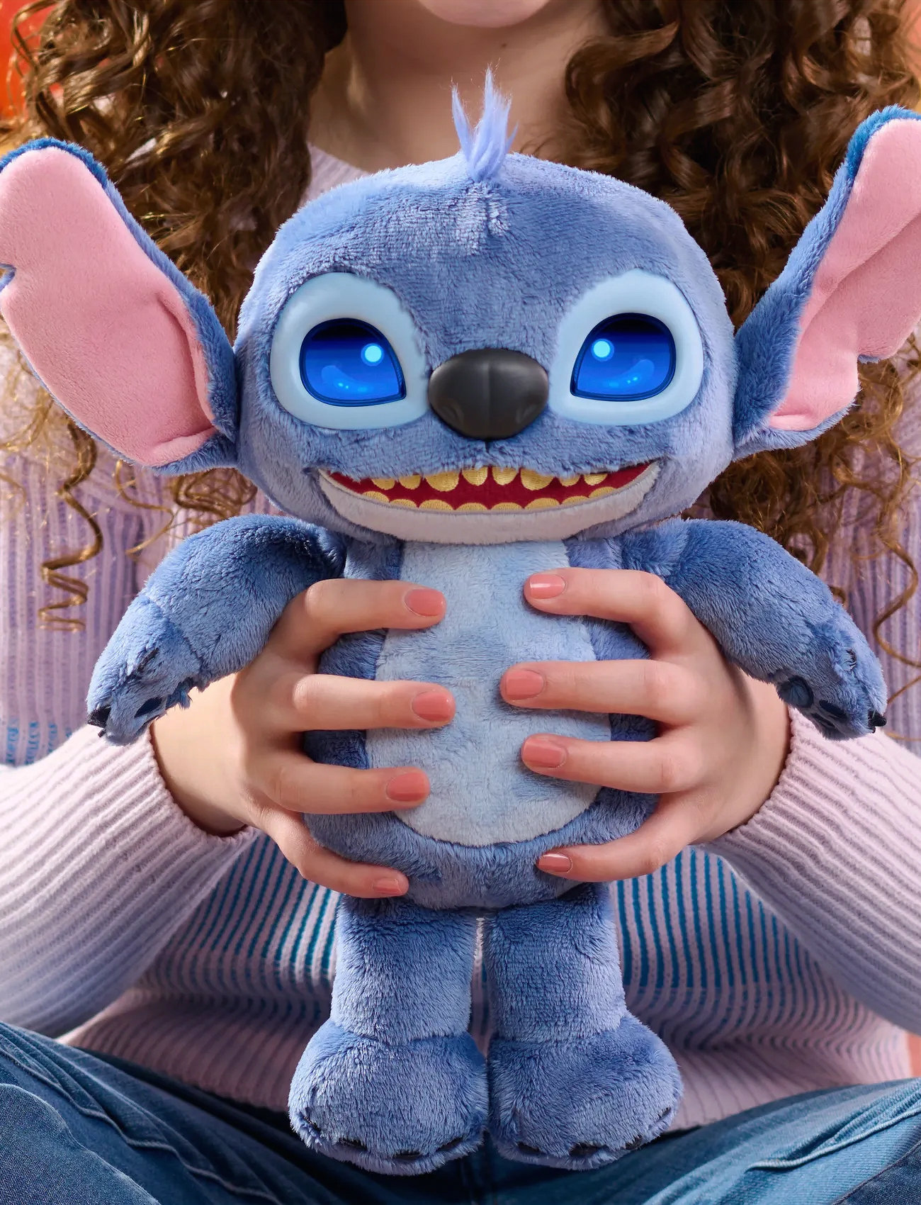 Lilo & Stitch Disney Stitch Movie Emotive Eye Feature Plush 27cm, One Size, Blue, Soft Legetøj > Stuffed Legetøj, Børn