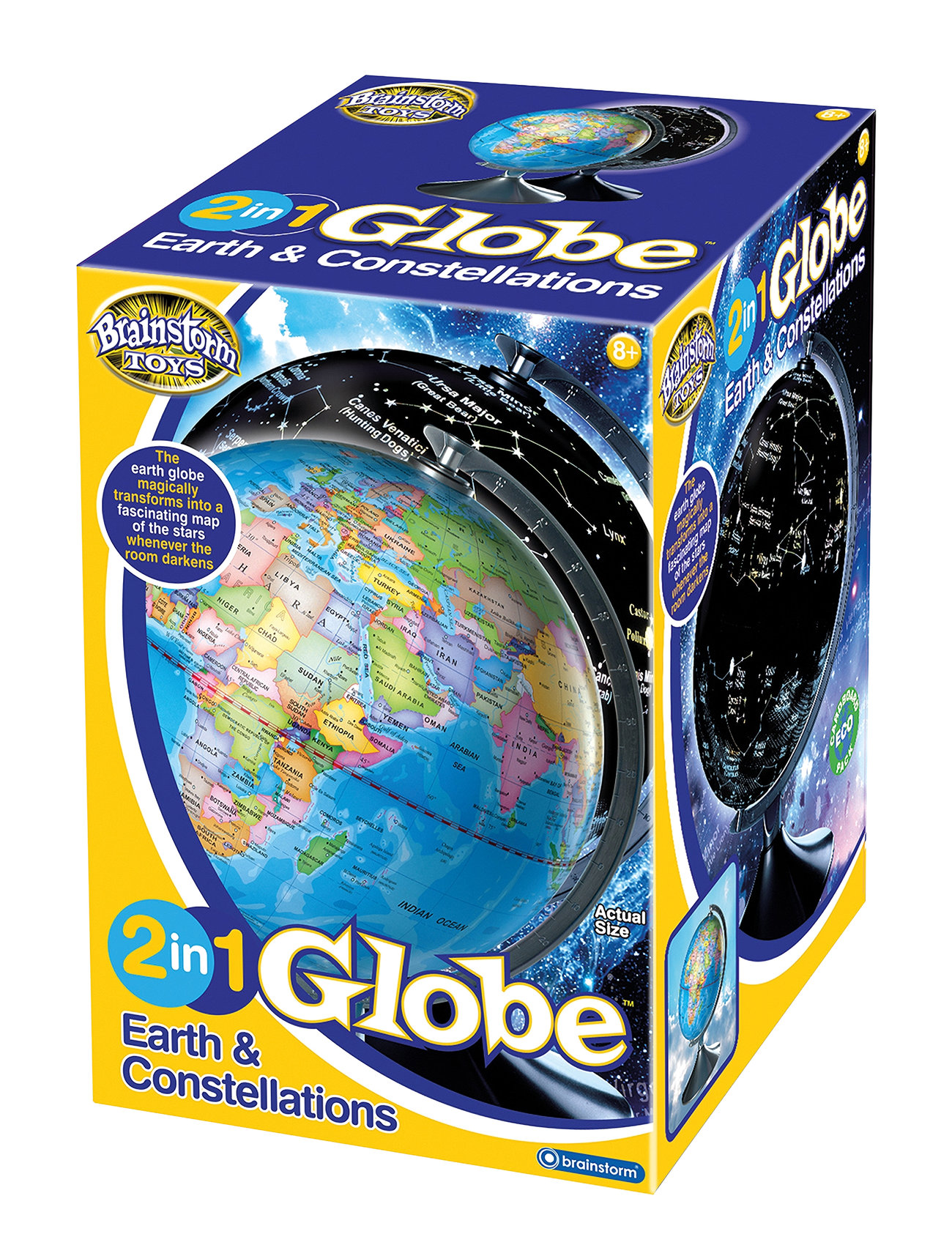 MAKI Brainstorm 2 In 1 Globe Earth And Constellations Multi/patterned