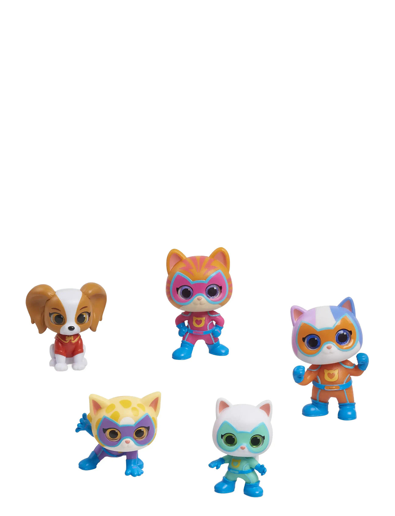 Disney Jr. Super Kitties Figure Set 5 Pack 7,5 Cm Toys Playsets & Action Figures Action Figures Multi/patterned Disney Junior SuperKitties