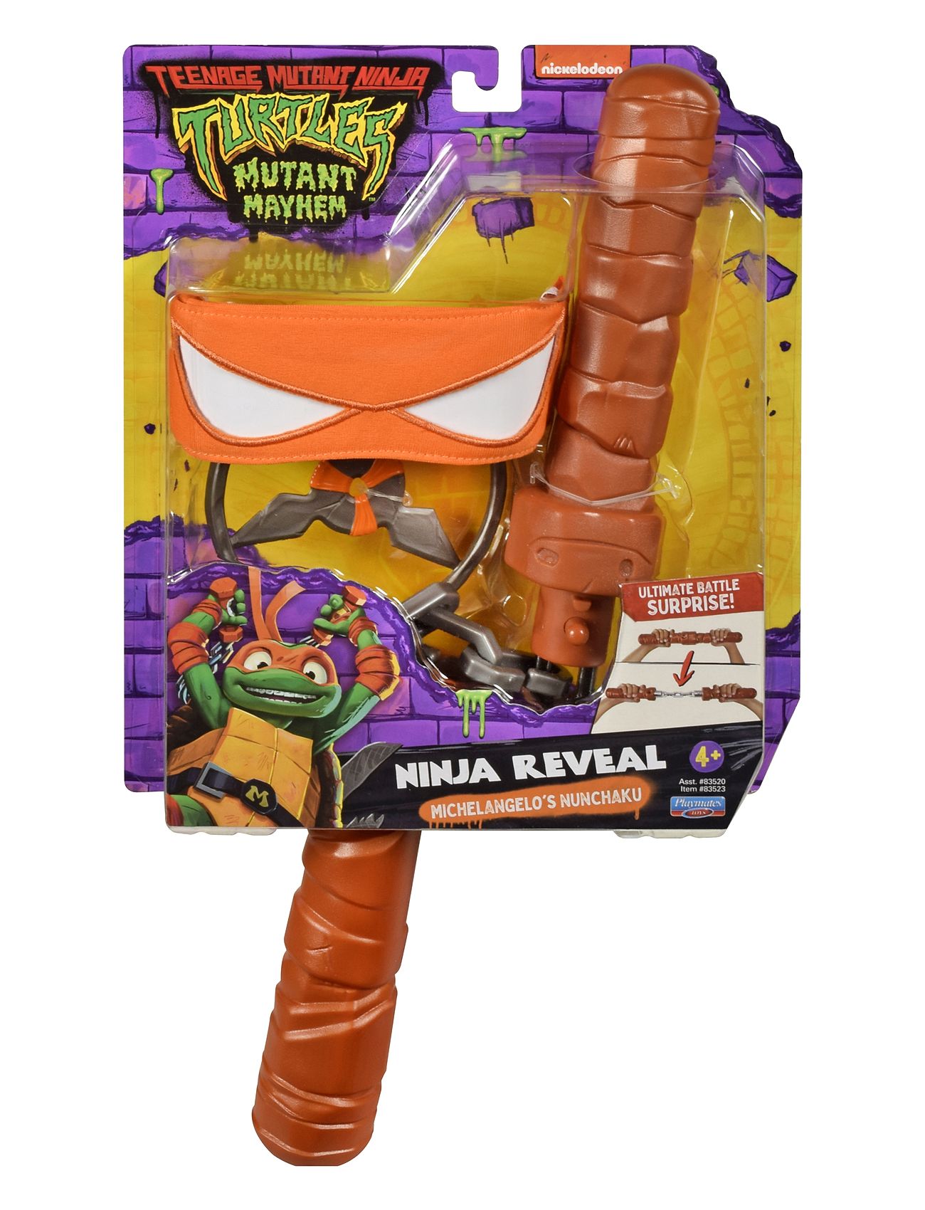 Turtles Mutant Mayhem Basic Roleplay Michelangelo Toys Costumes & Accessories Costumes Accessories Multi/patterned Ninja Turtles