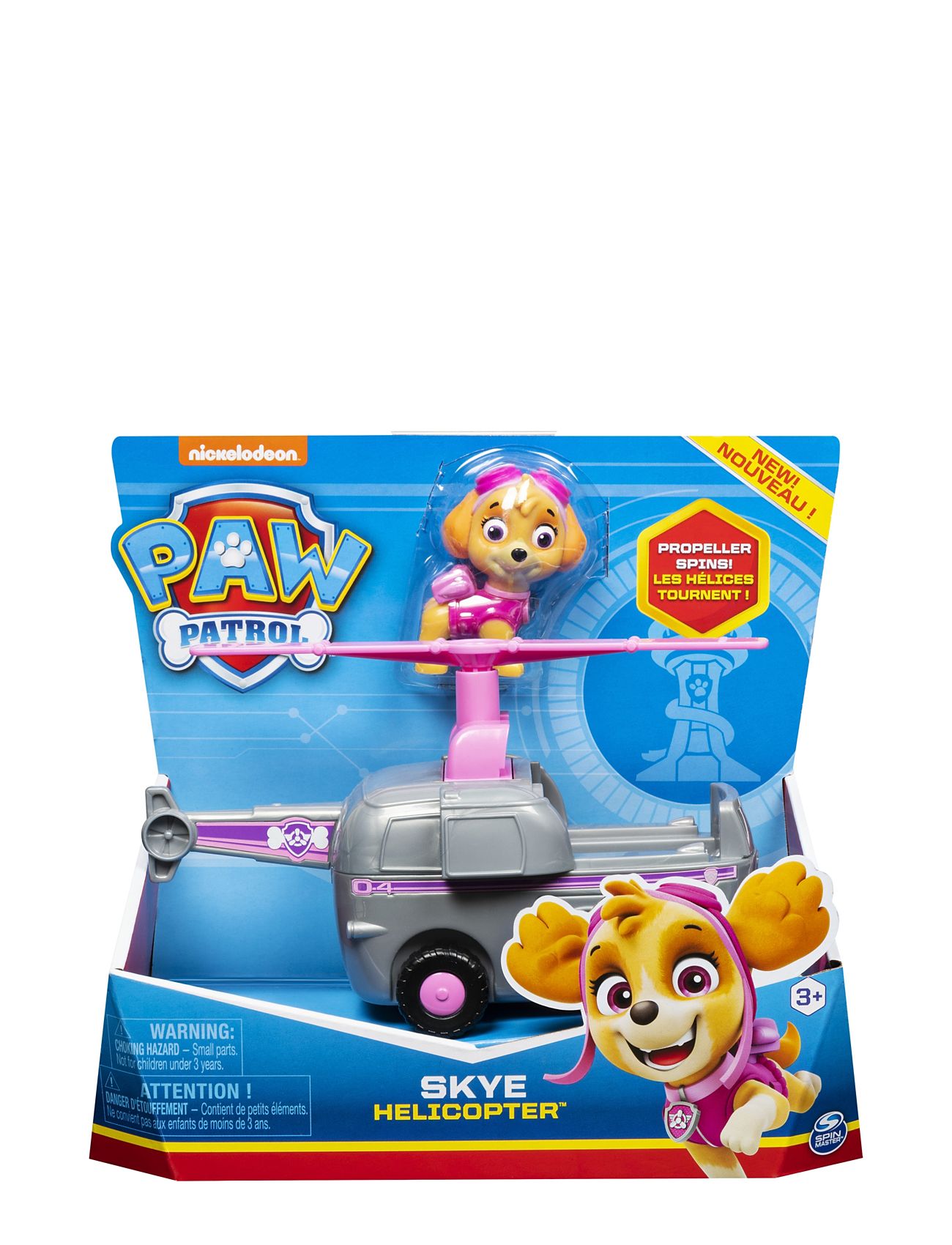 Paw Patrol Basic Vehicle Skye Toys Playsets & Action Figures Play Sets Multi/patterned Paw Patrol