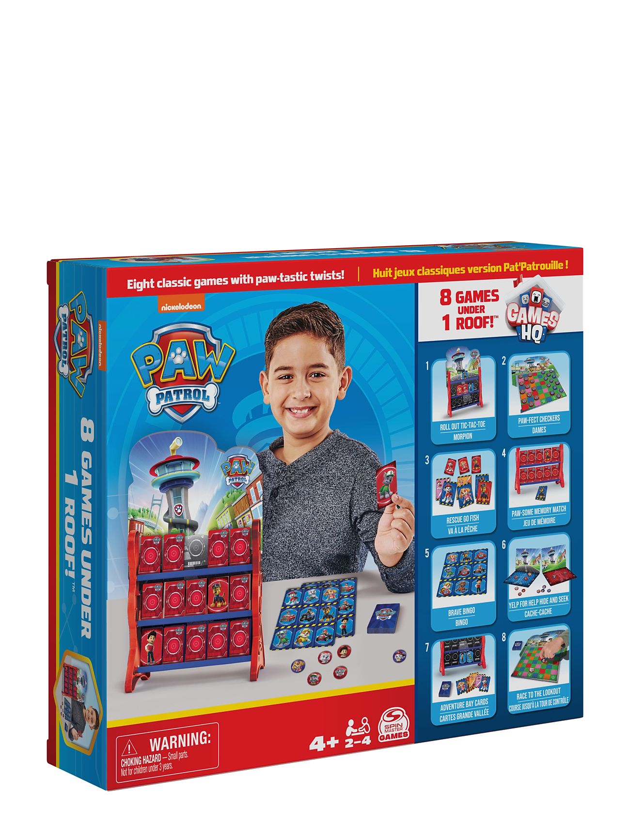 Paw Patrol 8-In-1 Hq Game Toys Puzzles And Games Games Board Games Multi/patterned Paw Patrol
