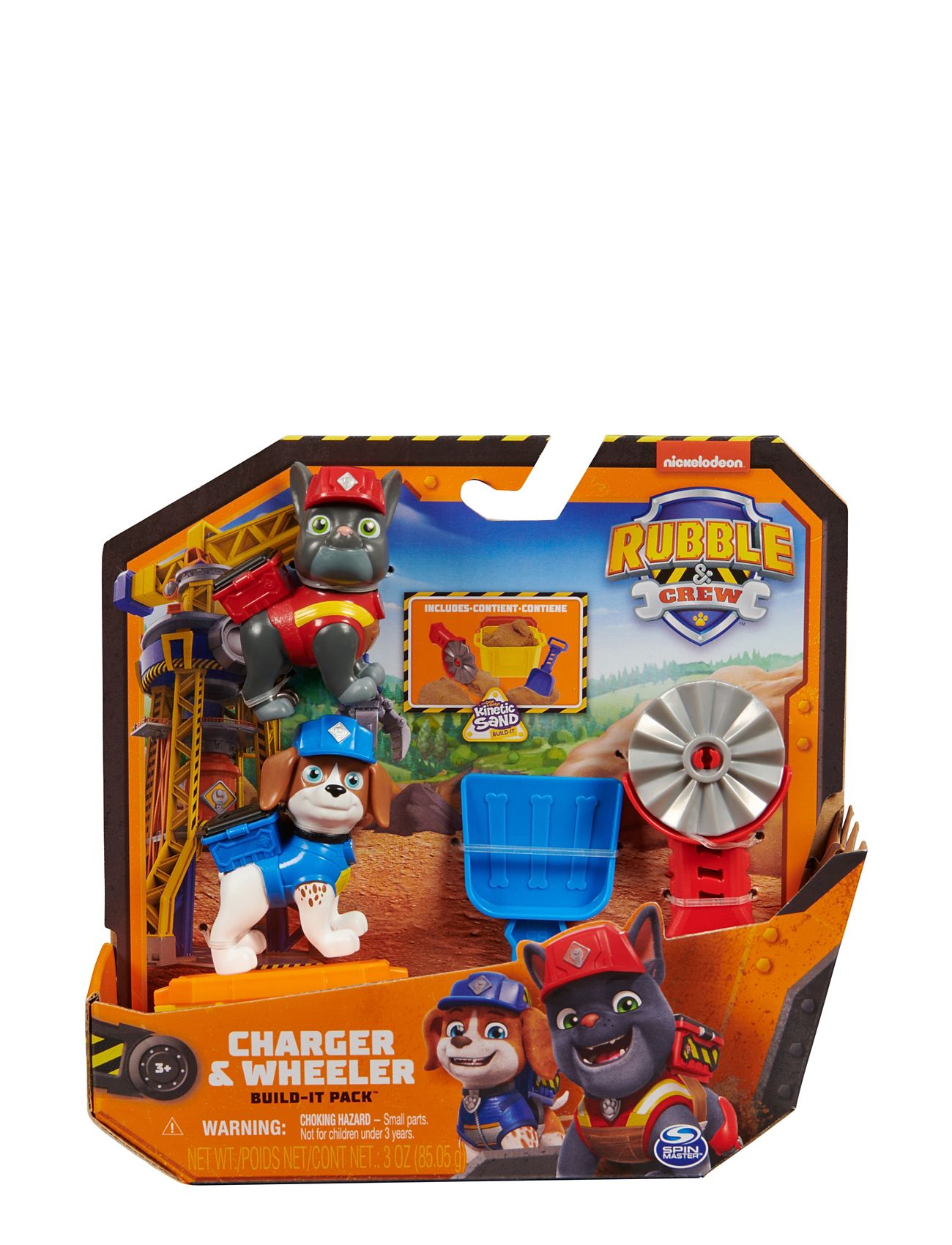 Paw Patrol Rubble & Crew Figure 2 Pack - Charger & Wheeler Multi/patterned