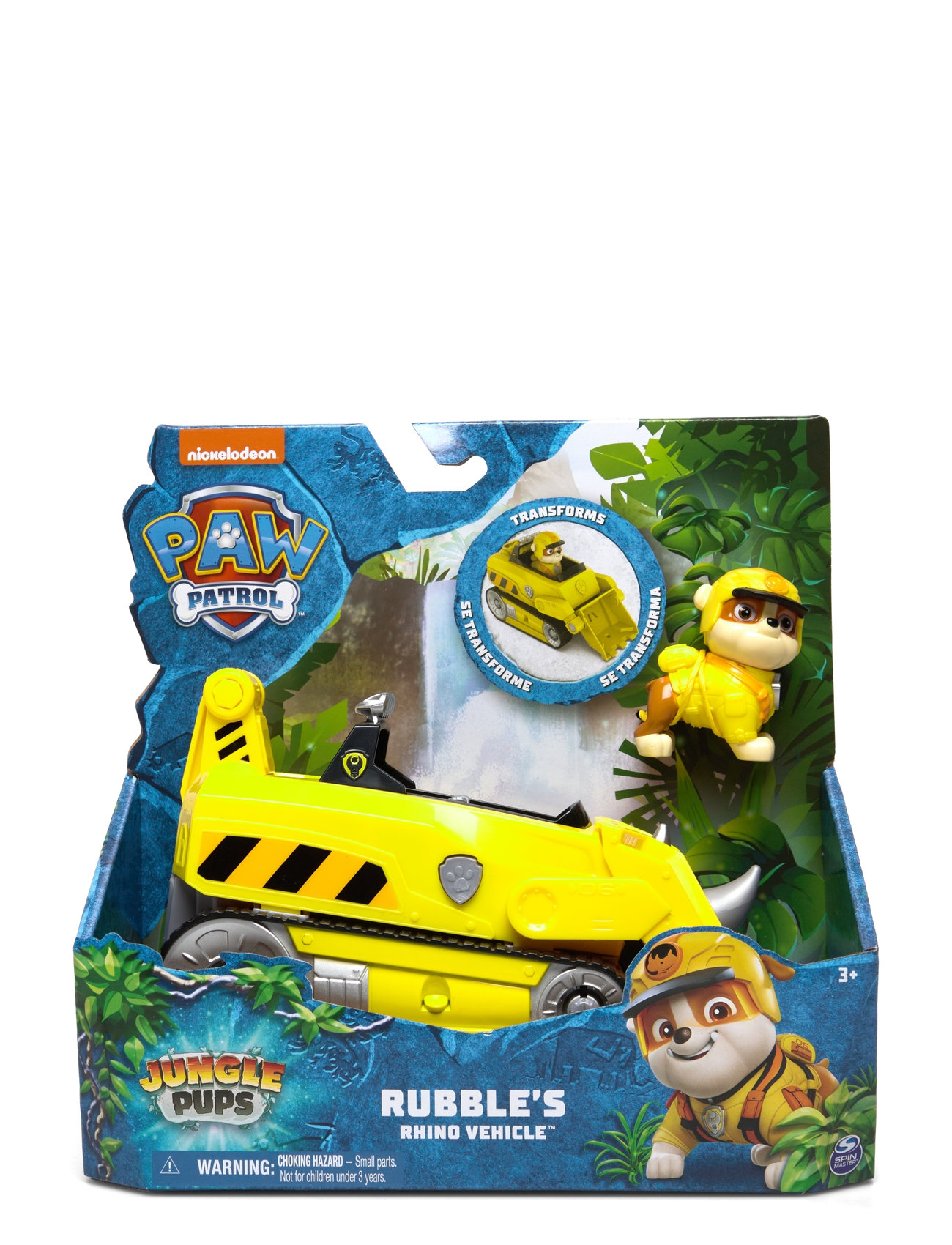 Paw Patrol Jungle Themed Vehicle - Rubble Toys Playsets & Action Figures Play Sets Multi/patterned Paw Patrol