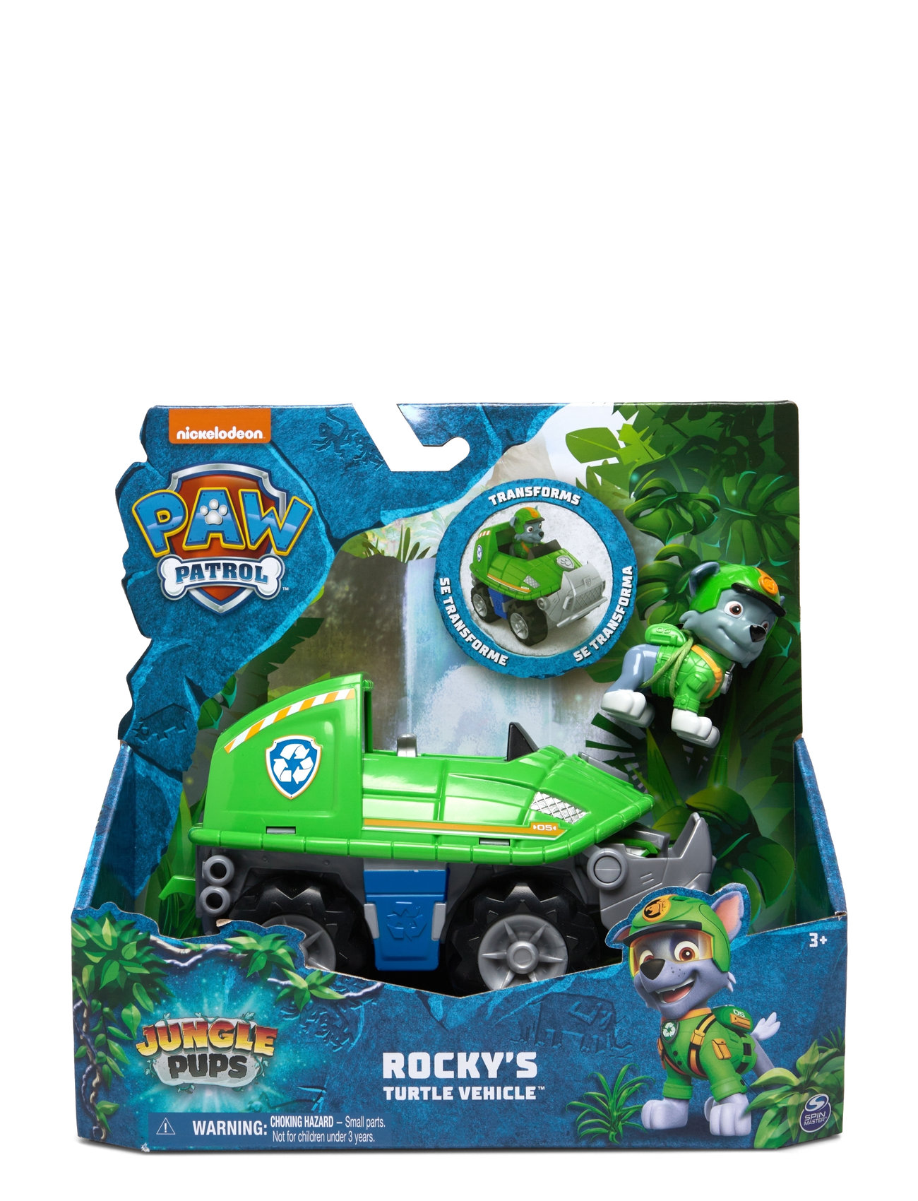 Paw Patrol Jungle Themed Vehicle - Rocky Toys Playsets & Action Figures Play Sets Multi/patterned Paw Patrol