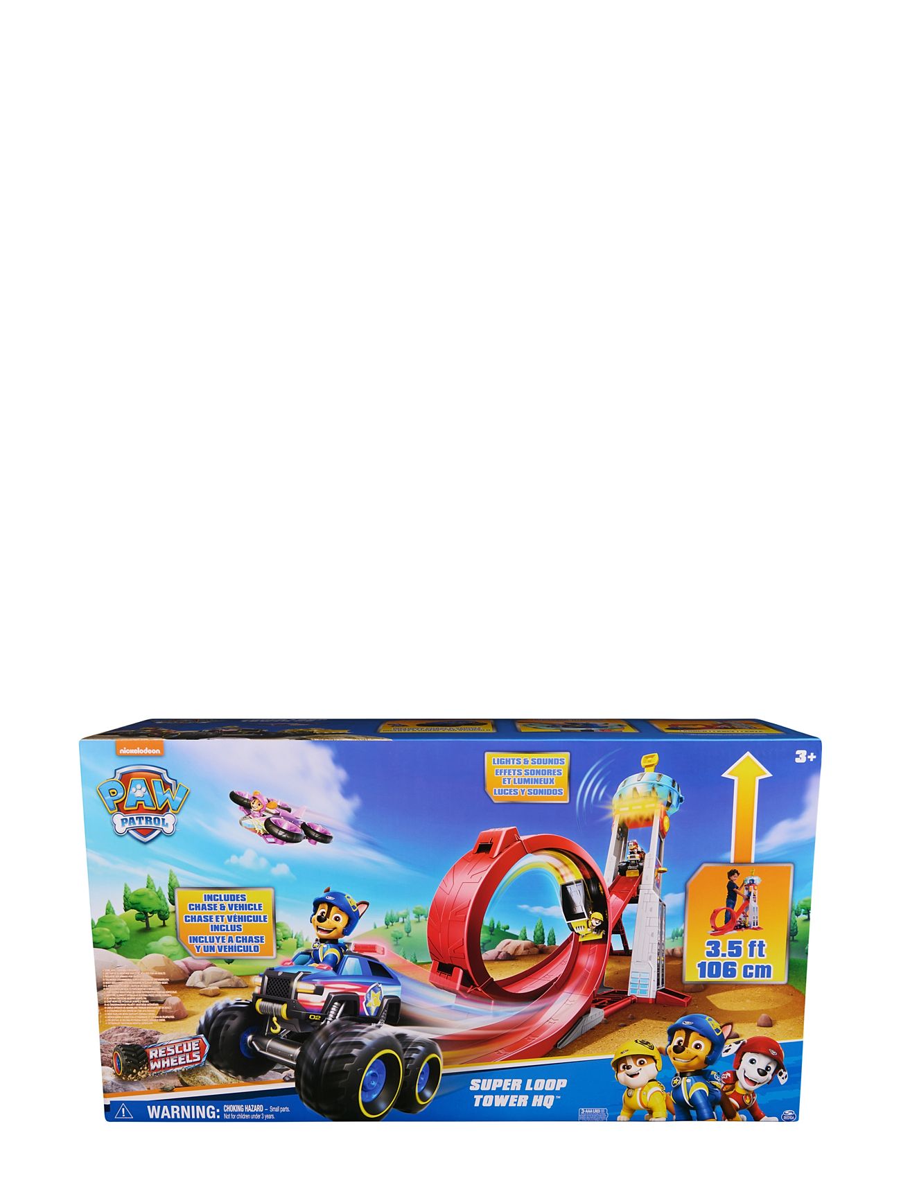 Paw Patrol Rescue Wheels Super Loop Hq Tower 106Cm Toys Toy Cars & Vehicles Race Tracks Multi/patterned Paw Patrol