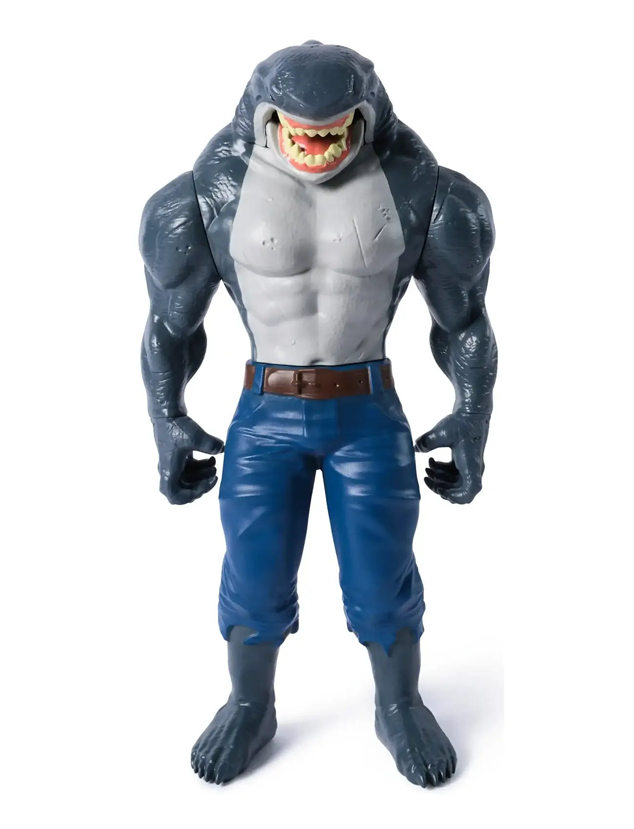 Batman Batman Giant Figures 30 cm - King Shark, One Size, Grey, Legesæt Og Actionfigurer > Film- Og Eventyrfigurer, Børn