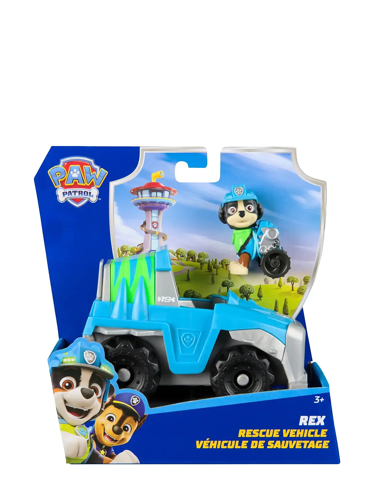 Paw Patrol Basic Vehicle 2.0 - Rex Toys Playsets & Action Figures Movies & Fairy Tale Characters Multi/patterned Paw Patrol