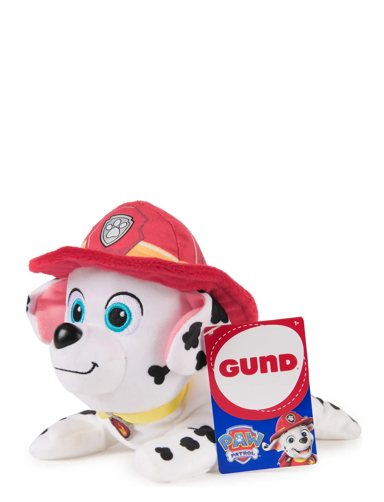 Paw Patrol Paw Patrol Gund Hat & Collar Plush 20cm - Marshall, One Size, White, Soft Legetøj > Stuffed Animals, Børn