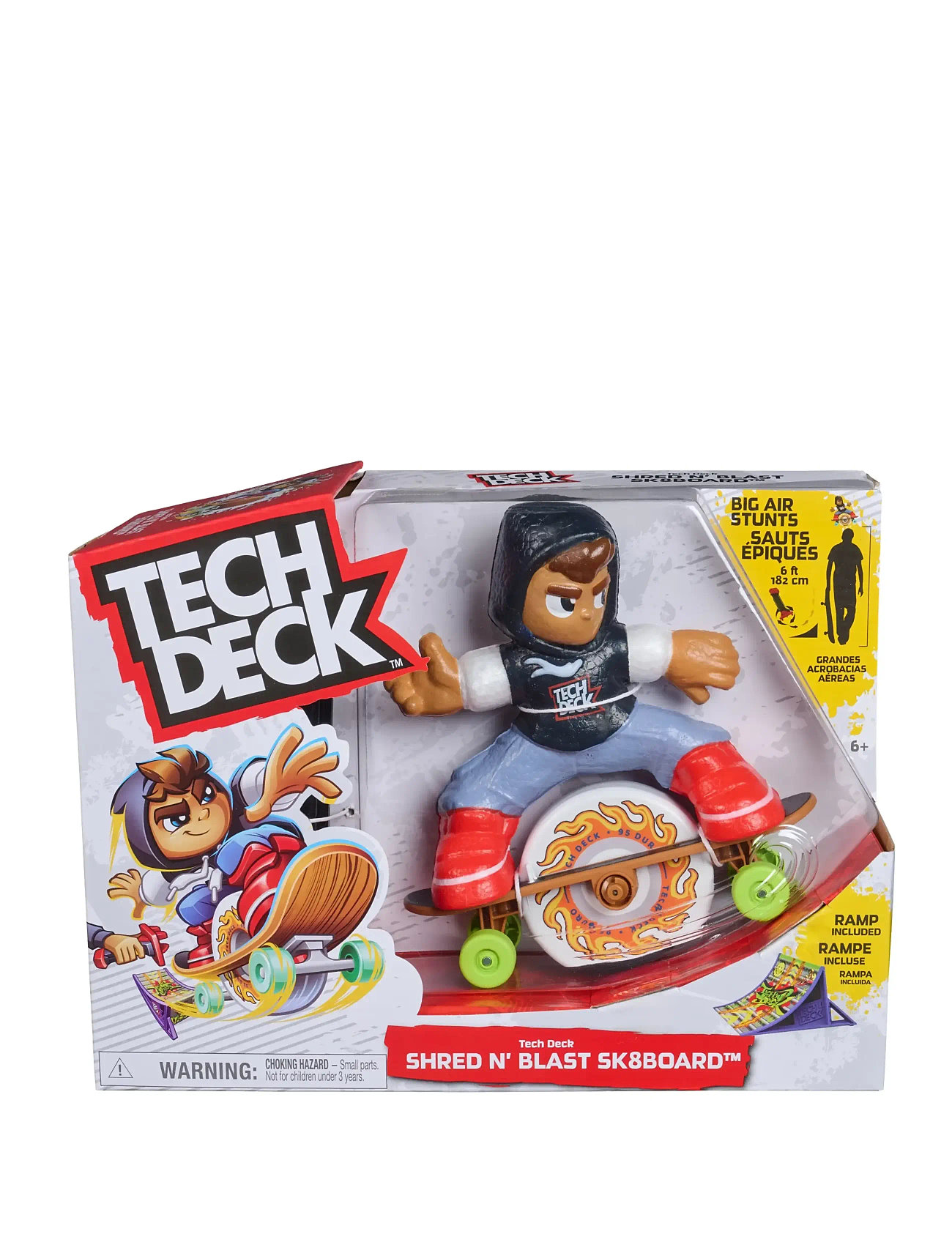 MAKI Tech Deck Ted Shred N' Blast Skateboard Flywheel, One Size, Multi/patterned, Legesæt Og Actionfigurer > Legesæt, Børn