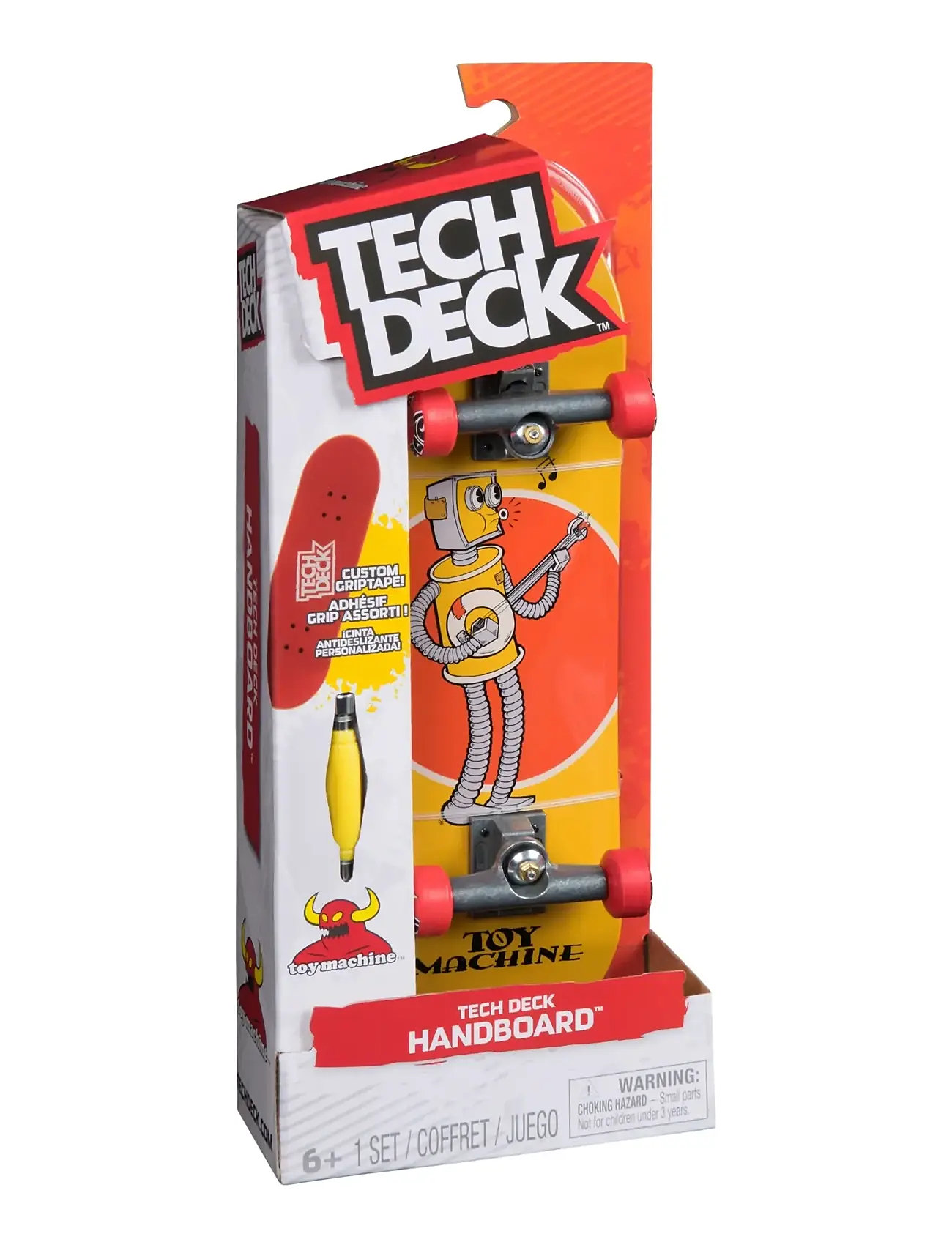 MAKI Tech Deck Handboard 27 cm - Toy Machine, One Size, Red, Games > Fidget Legetøj, Børn