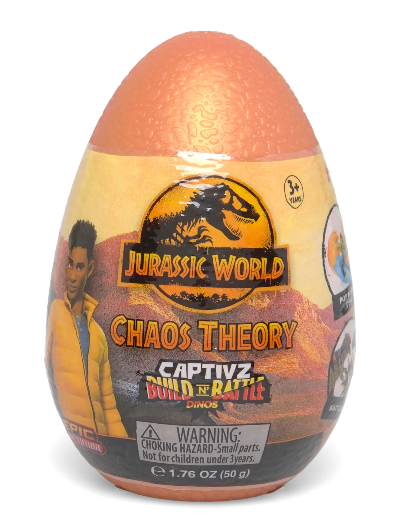 Jurassic World Jurassic Slime Egg Chaos Theory 12Pcs Cdu Asst., One Size, Orange, Håndværk > Slime, Børn