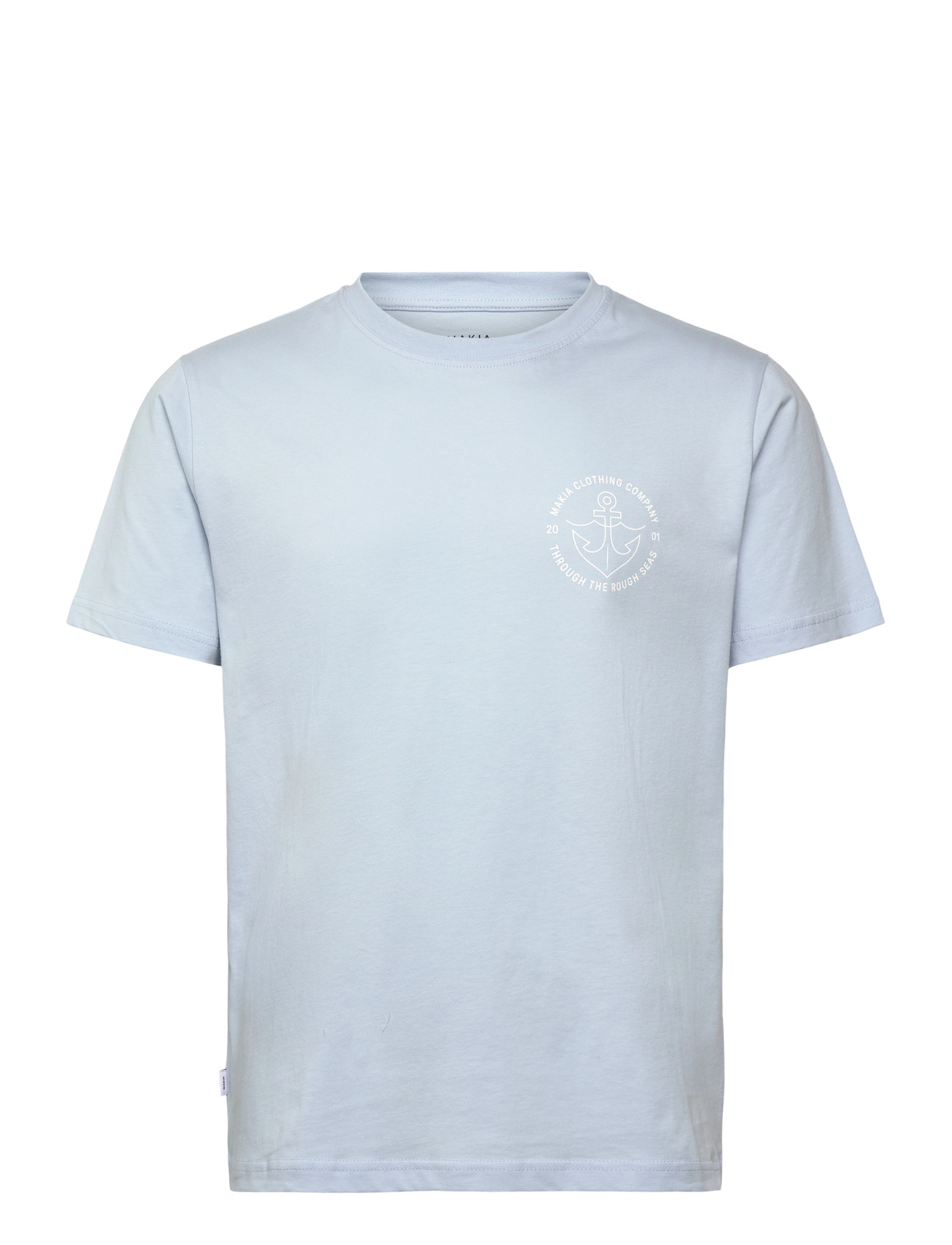 Makia Barbless T-Shirt, M, Blue, T-Shirts > Kortærmede, Herre