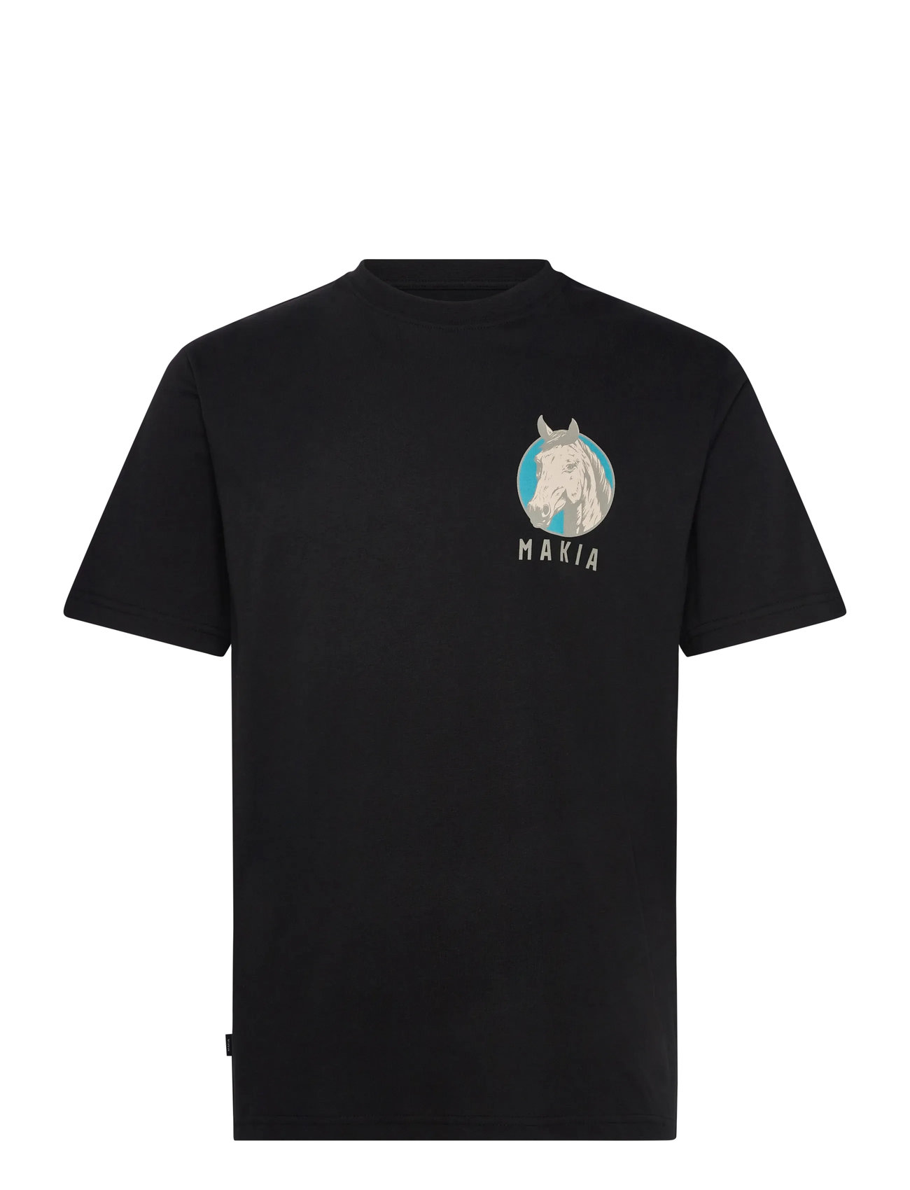 Makia Finskt T-Shirt, S, Black, T-Shirts > Kortærmede, Herre