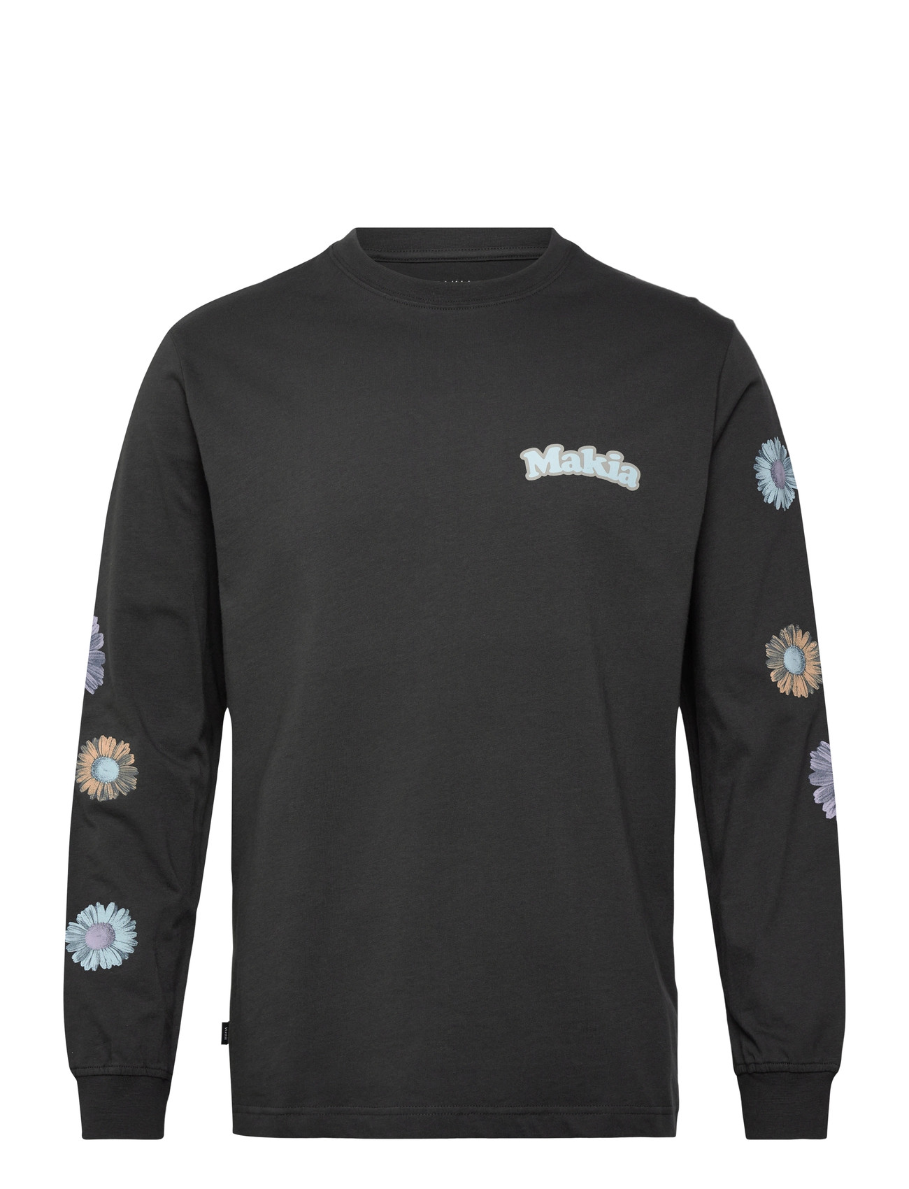 Makia Fleurine Long Sleeve, S, Black, T-Shirts > Langærmede, Herre