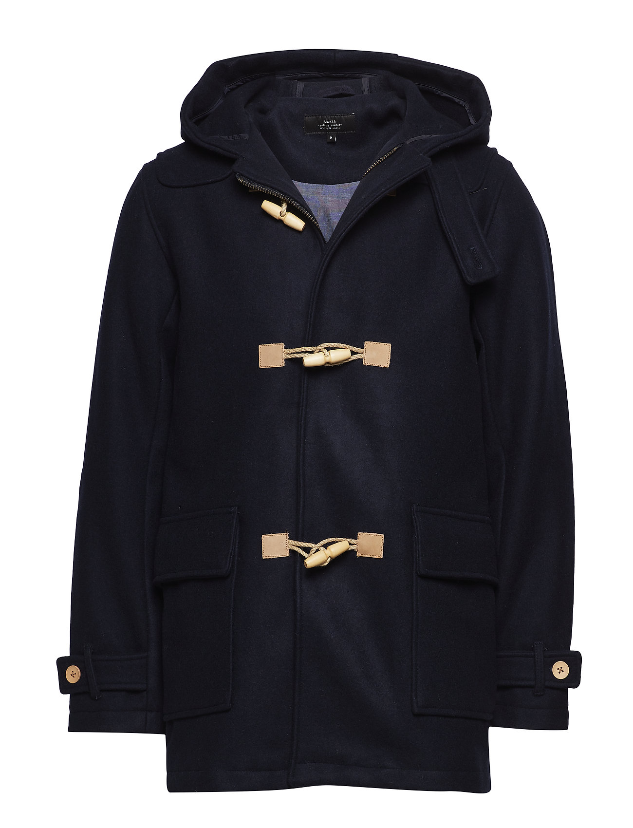 Duffle Coat Wollen Jas Lange Blauw Makia makia kopen in de aanbieding Duffle Coat Wollen Jas Lange Blauw Makia makia kopen in de aanbieding