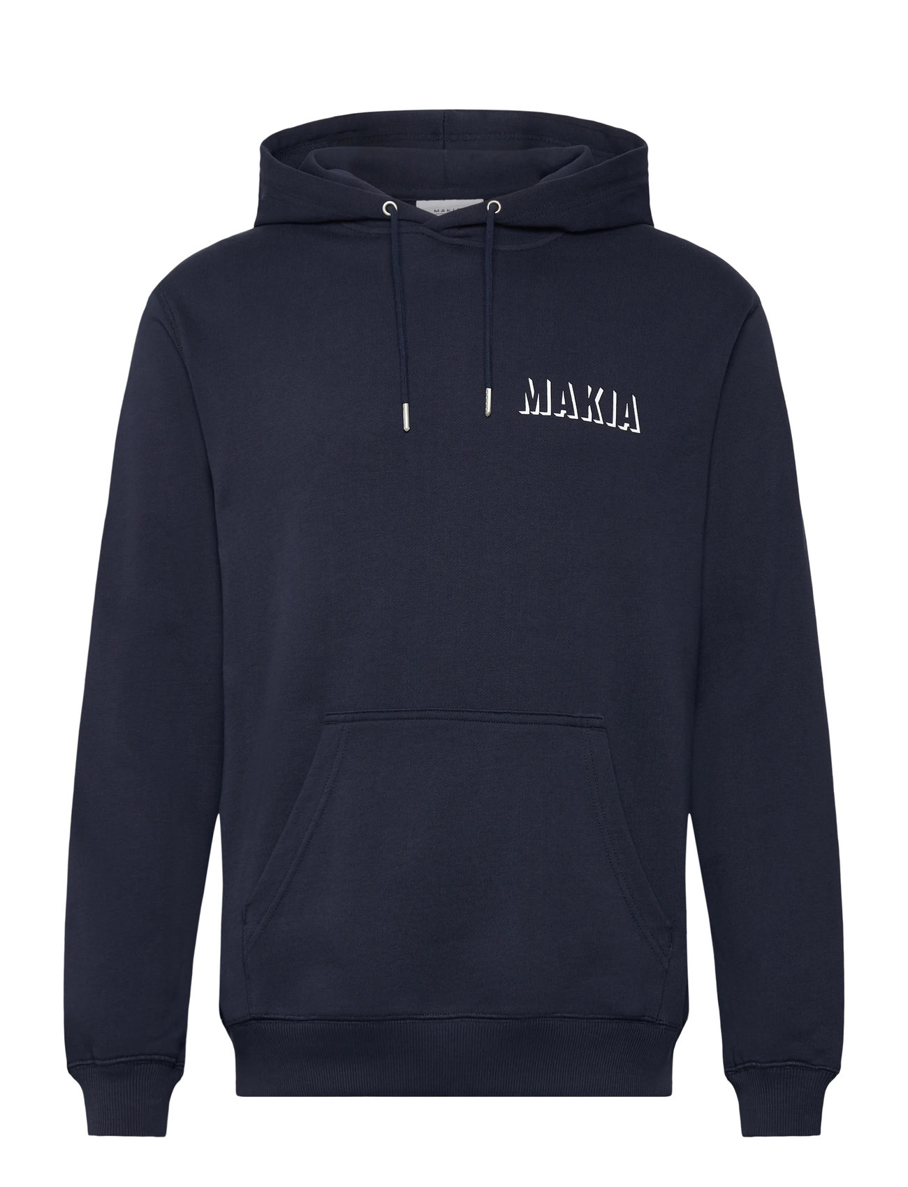 Makia Shadow Hooded Sweatshirt, M, Navy, Sweatshirts & Hættetrøjer > Hættetrøjer, Herre